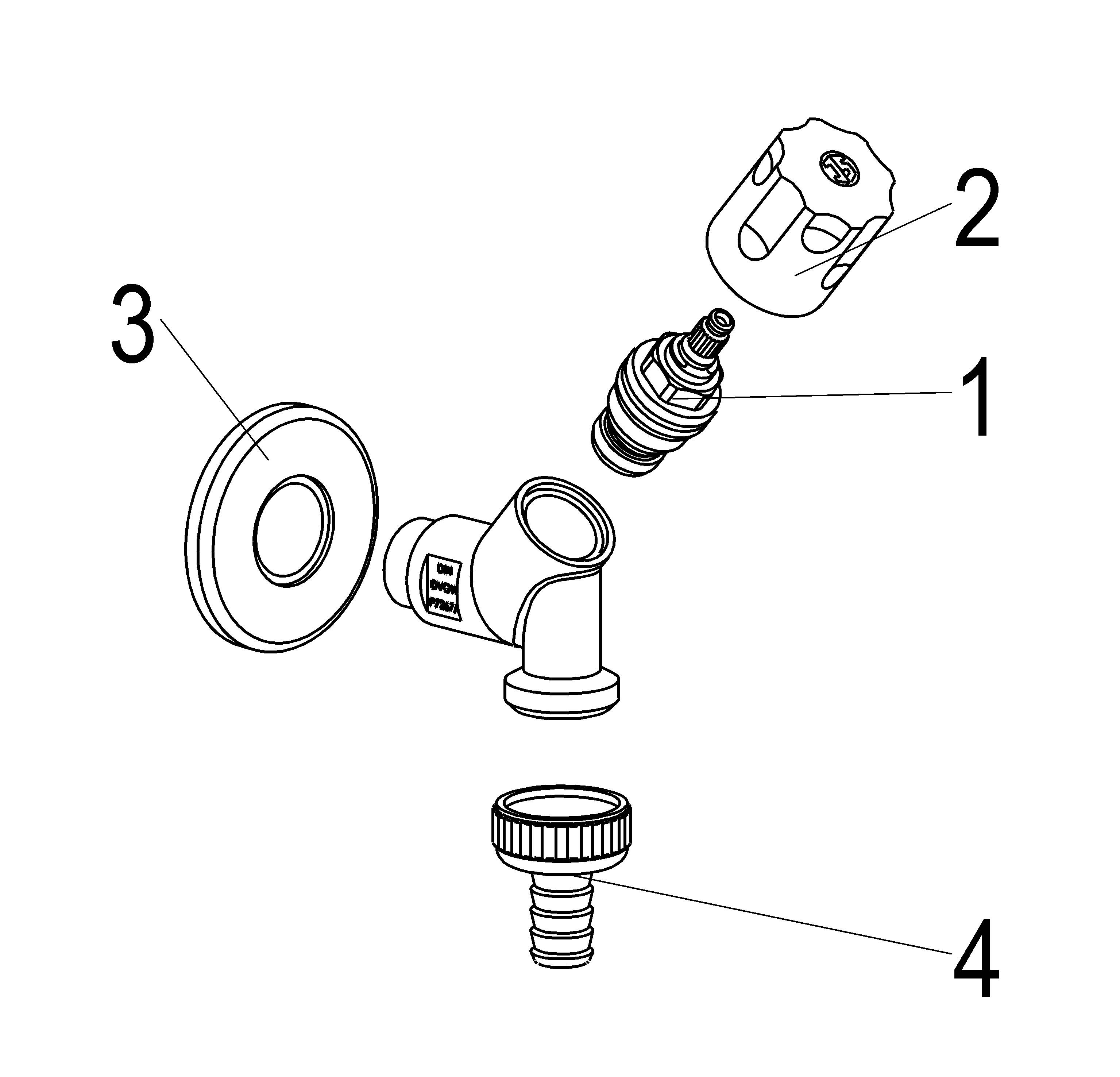 JS GERAETESCHRAEGSITZVENTIL, SV DESIGNGRIFF,DN15,1/2",POL.VERCHR.