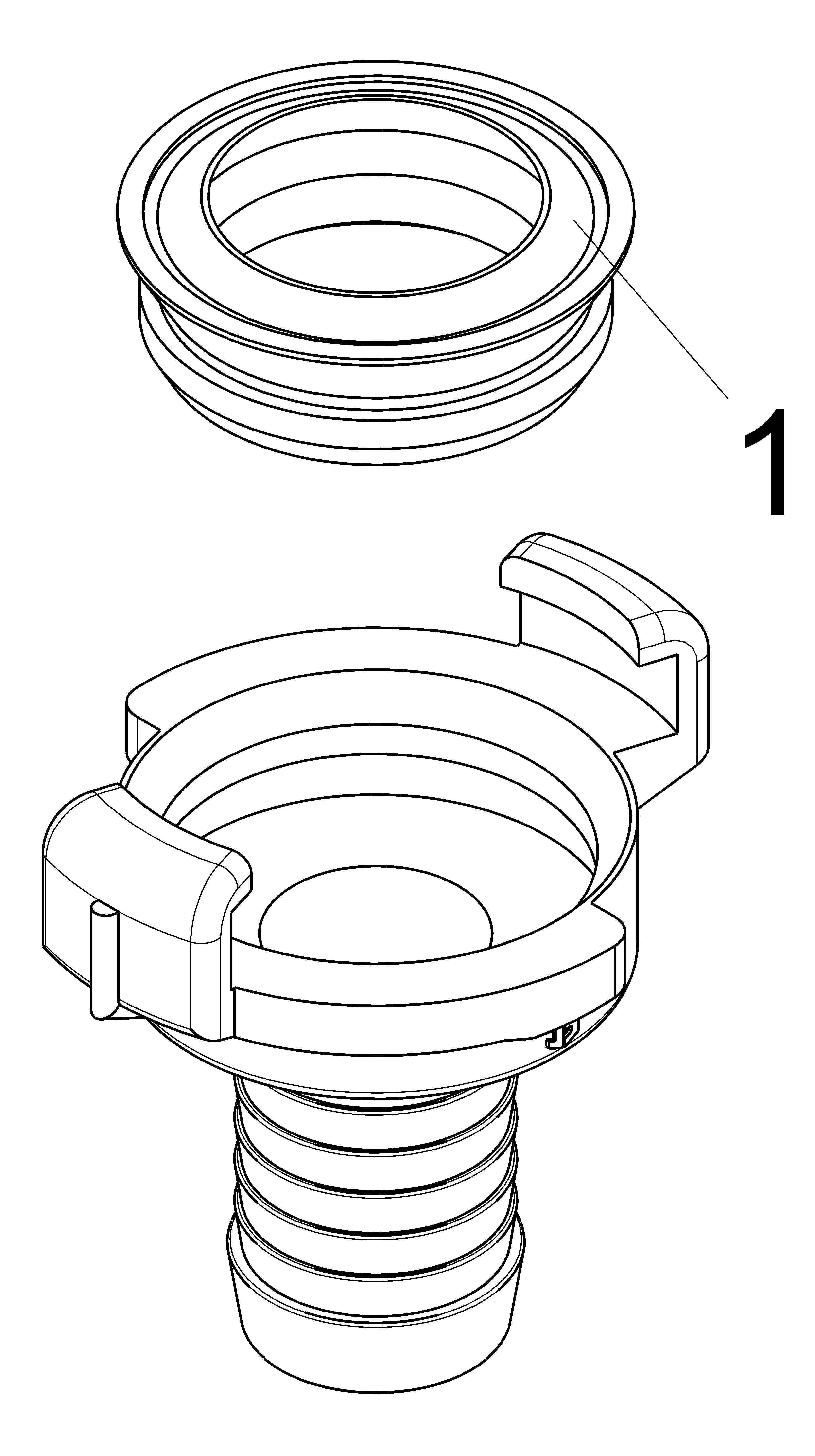 JS SCHNELLKUPPLUNG FUER SCHLAUCH DN32,1 1/4",MESSING,KTW+W270