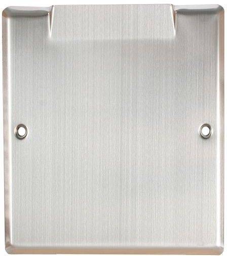 JS ABDECKUNG MIT SCHRAUBEN,1-FACH CHROM-NICKEL-STAHL,MATTIERT