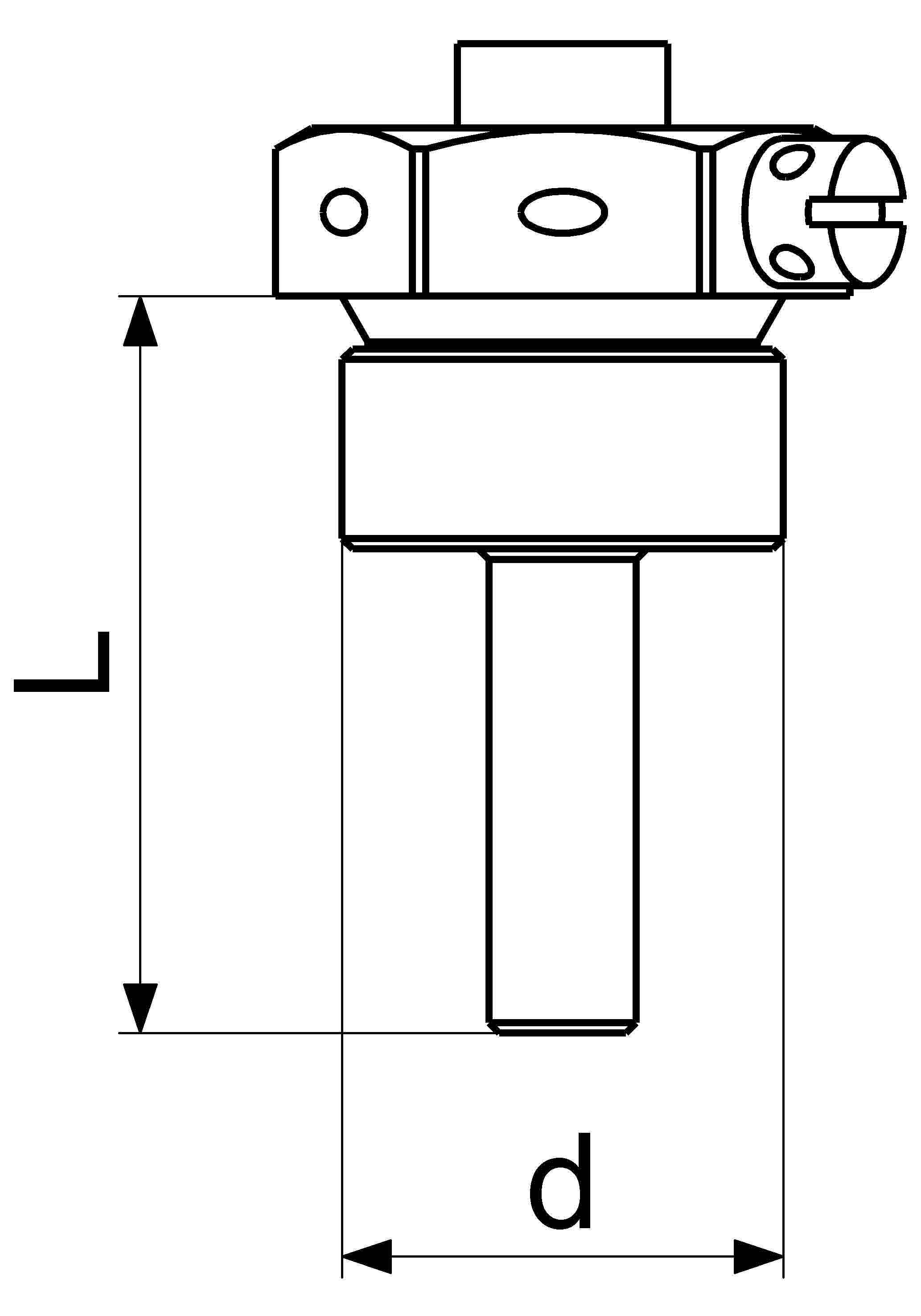 JS TAUCHHUELSE FUER WMZ AG1/2",BL 35MM,QN0,6-2,5, MESSING