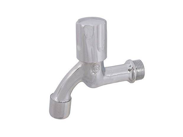 JS AUSLAUFVENTIL MIT PERLATOR DESIGNGRIFF,1/2",POLIERT CHROM