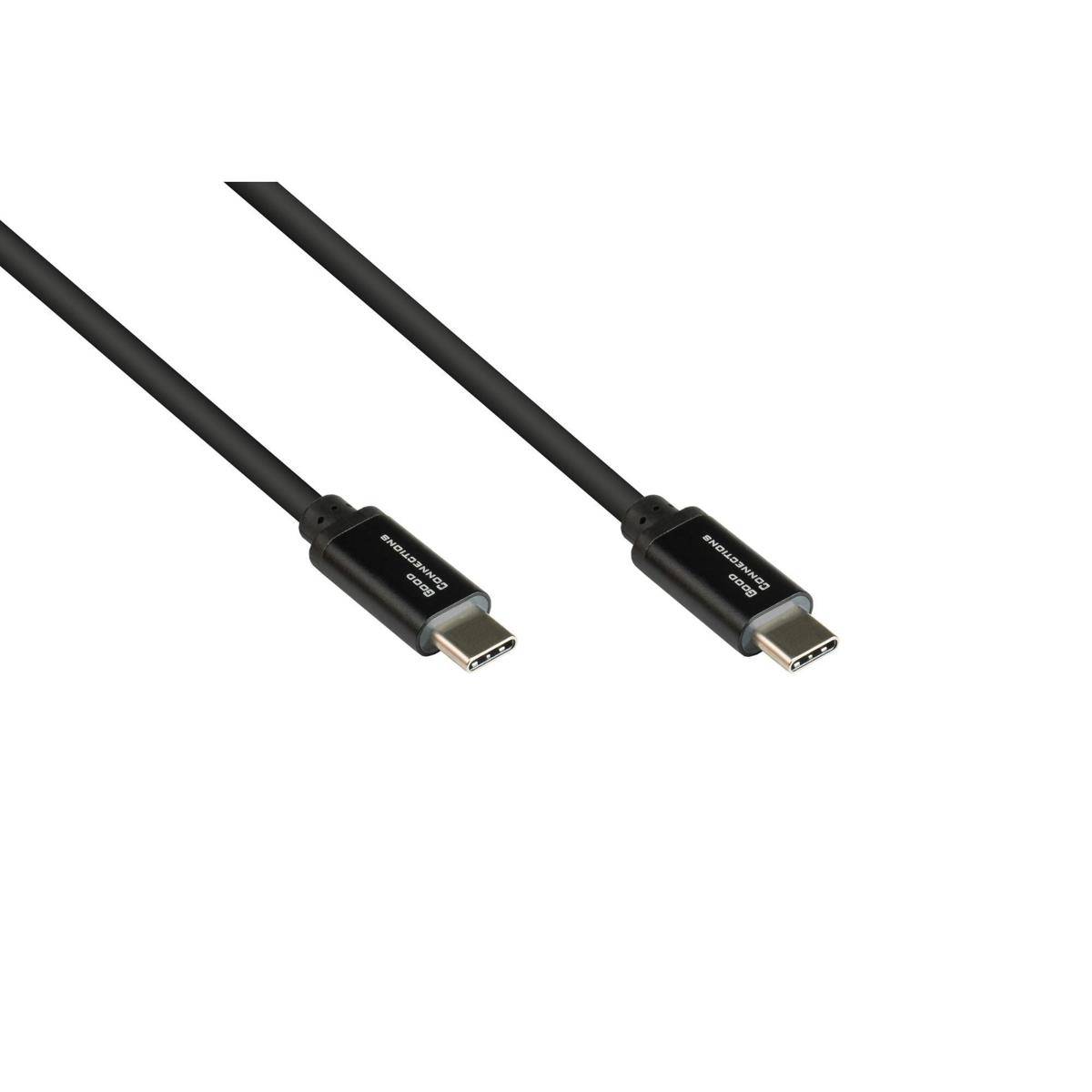 Zwei USB-C-Kabel auf weißem Hintergrund, jedes mit beiden Enden dargestellt und mit der Bezeichnung „HDMI zu USB-C