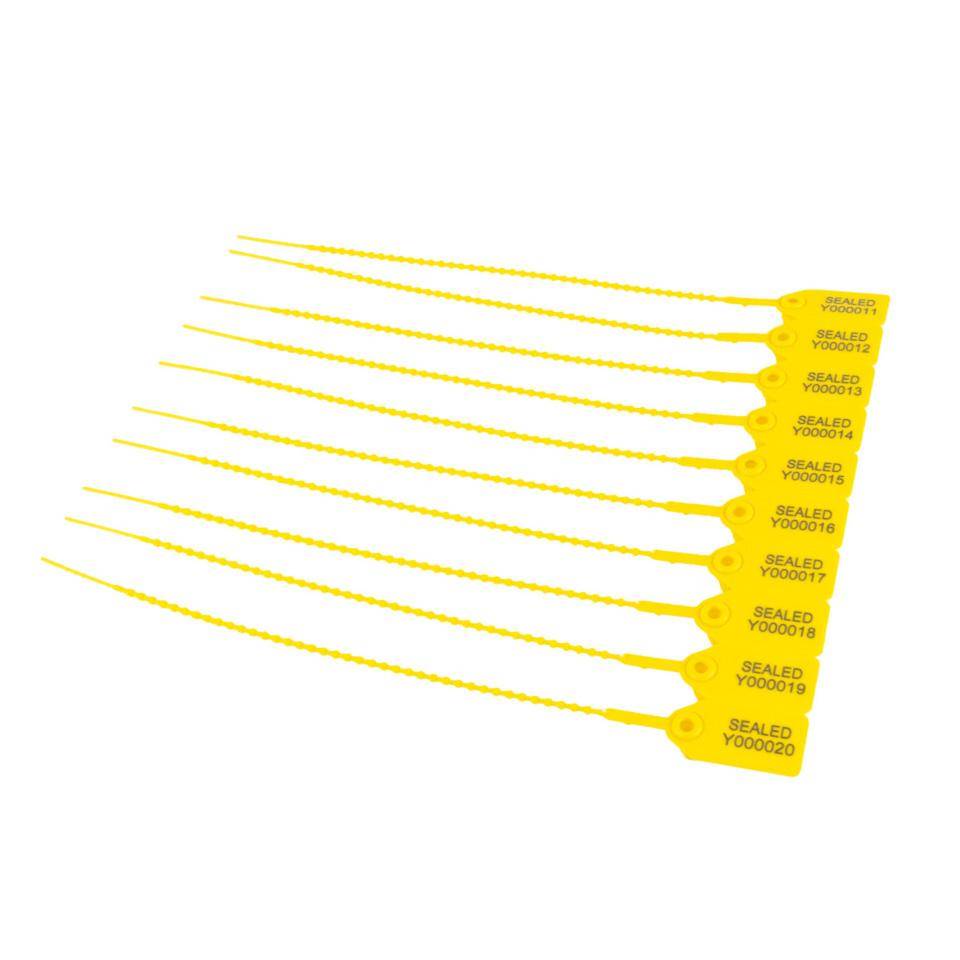 Durchziehplombe SHORT SEAL APS 250, gelb, Polypropylen, 250mm, 1000/VE