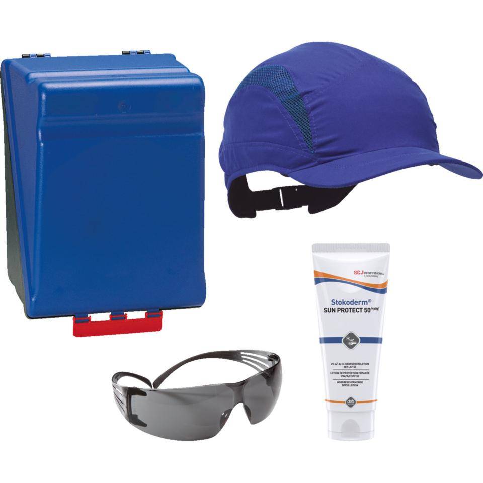Vorteils-Set Sonnenschutz, Box, Cap First Base 3, Stokoderm®SUN,Brille SecureFit200