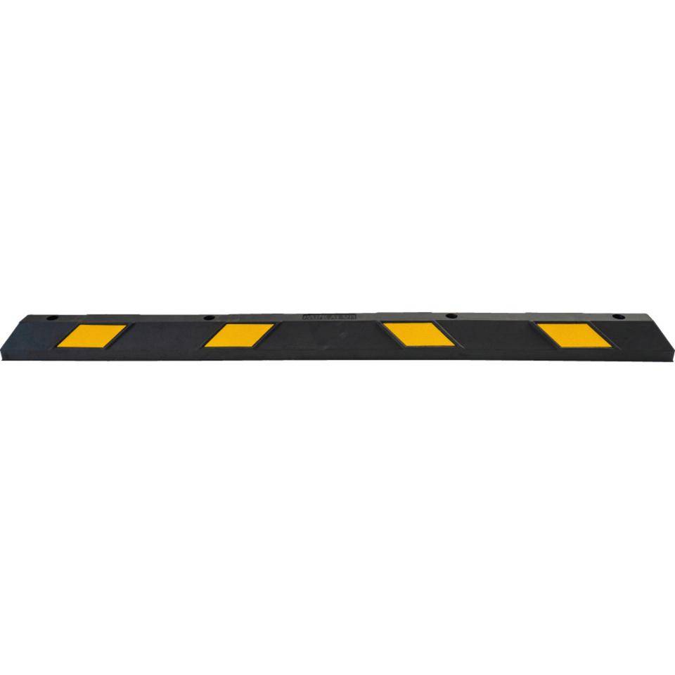 K.57 ParkGuide Parkplatzbegrenzer, zum Aufdübeln, schwarz/gelb, Gummi, 1800x150x100mm