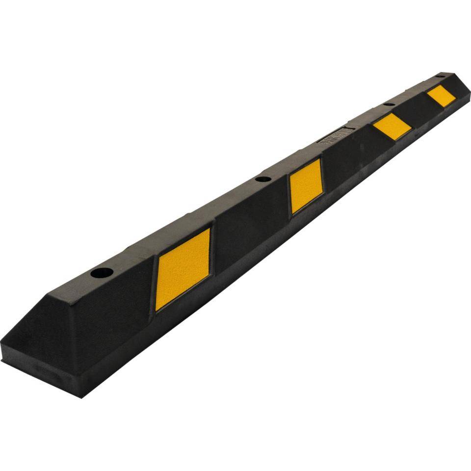 K.57 ParkGuide Parkplatzbegrenzer, zum Aufdübeln, schwarz/gelb, Gummi, 1800x150x100mm