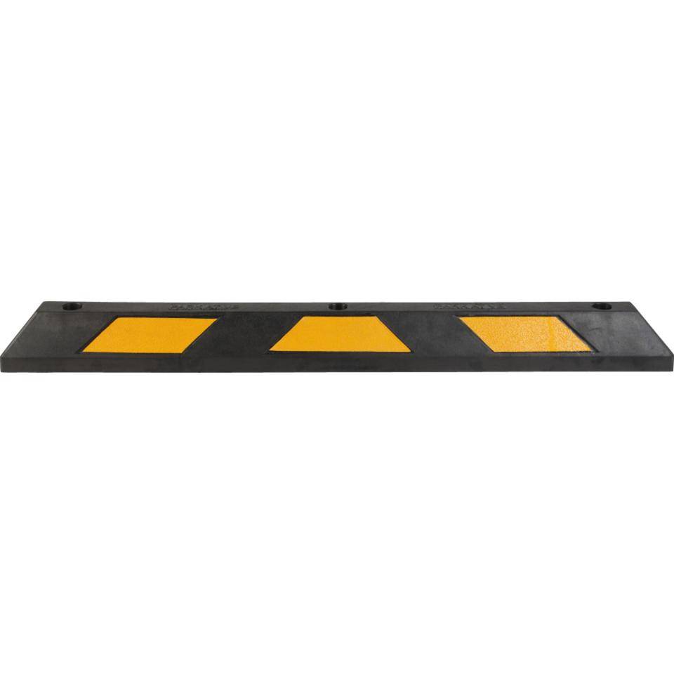 K.57 ParkGuide Parkplatzbegrenzer, zum Aufdübeln, schwarz/gelb, Gummi, 1200x150x100mm
