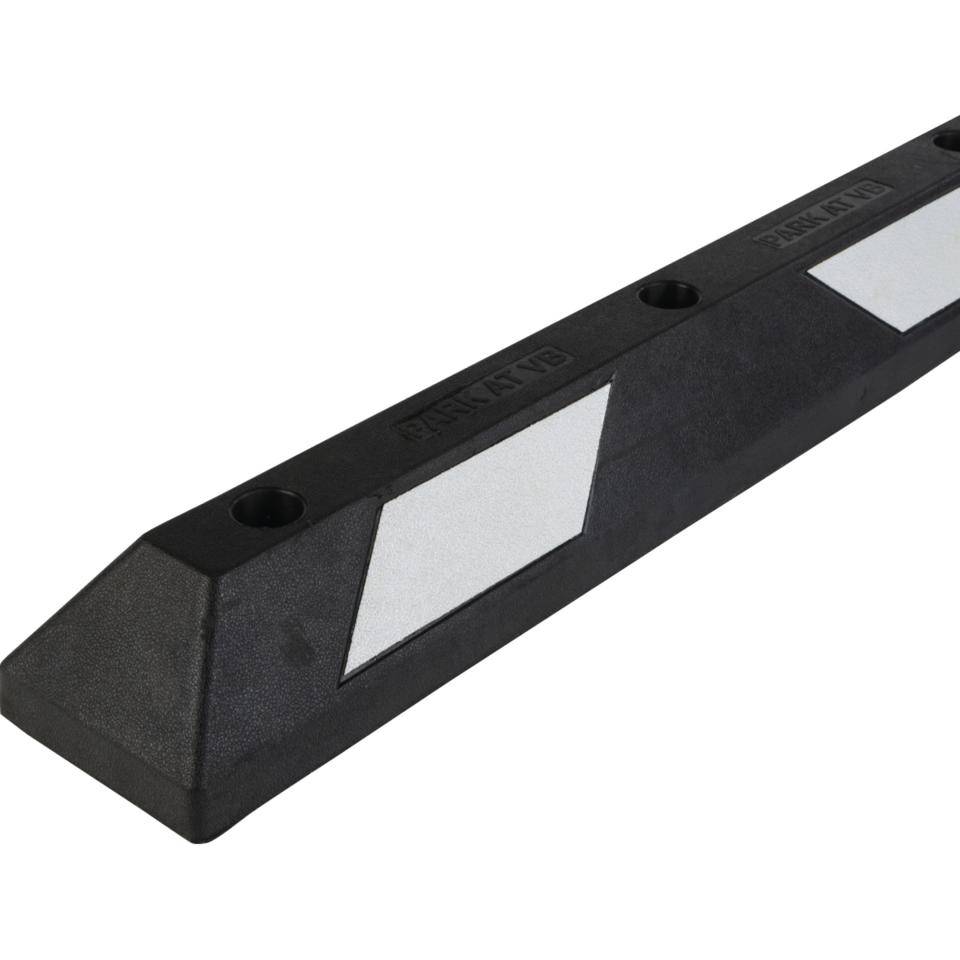 K.57 ParkGuide Parkplatzbegrenzer, zum Aufdübeln, schwarz/weiß, Gummi, 1200x150x100mm