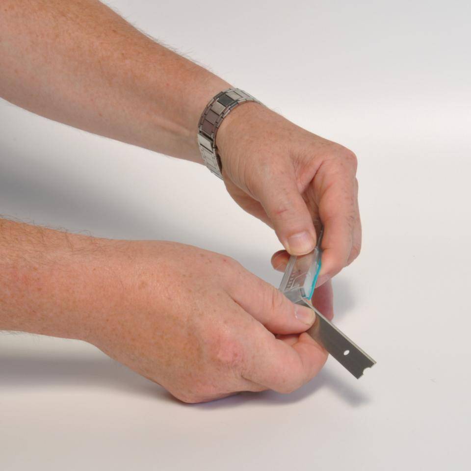 Ersatzklingen für Schaber 1,20m, Stahl, Länge: 100mm, Höhe: 30mm, 10/VE
