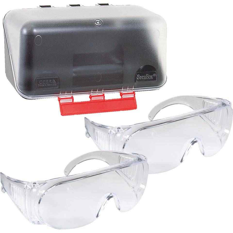 Vorteils-Set SecuBox Mini, SecuBox Mini, 2x Work Schutzbrille C4Visi
