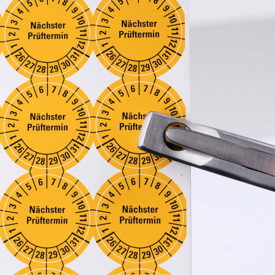 Lochzange m. Behälter, Markieren v. Plaketten, Kerbform Dreieck, Maultiefe 48mm