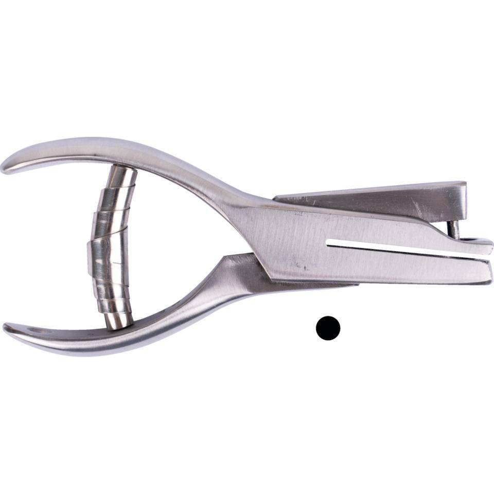 Lochzange, zum Markieren von Plaketten, Kerbform Kreis, 2mm, Maultiefe 30mm