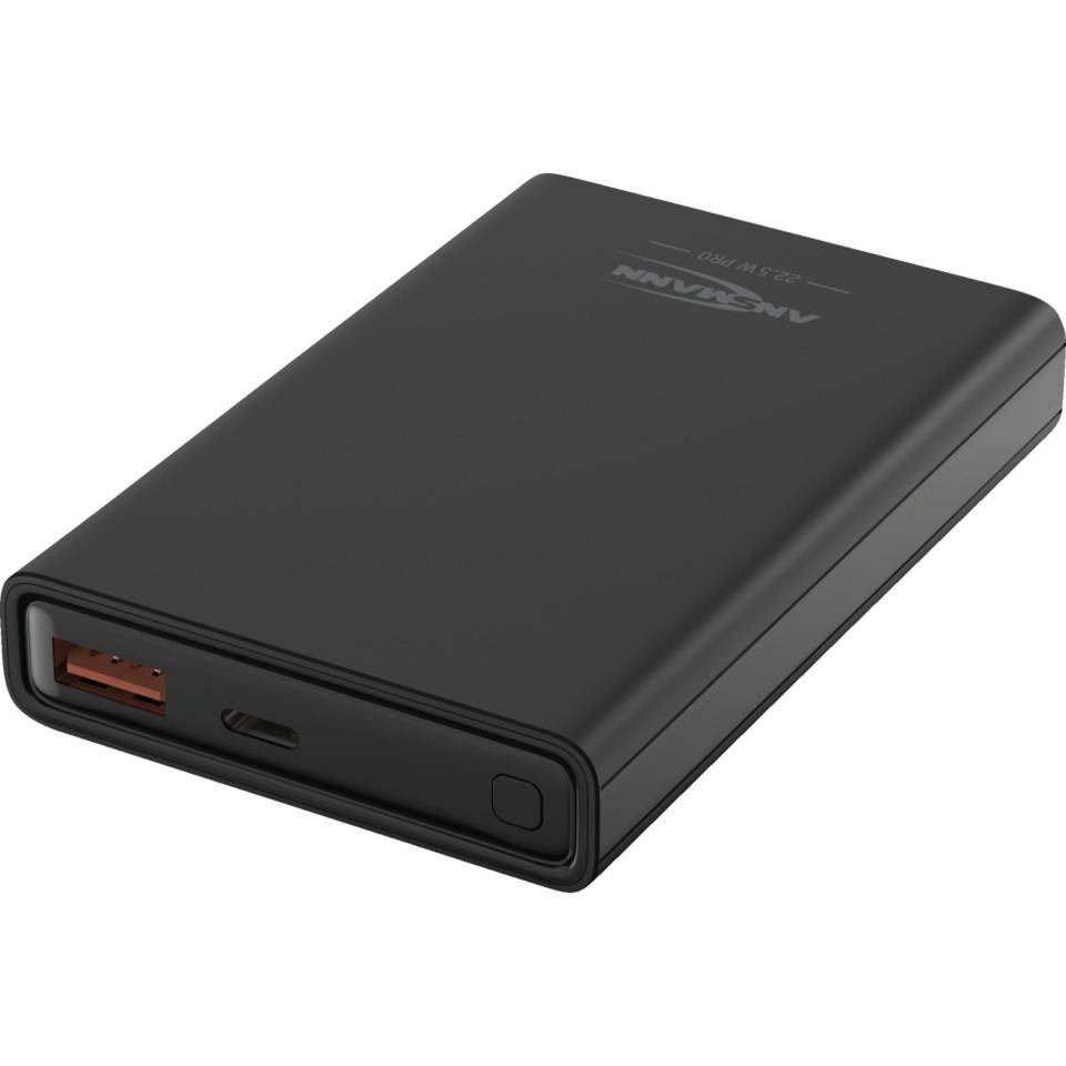ANSMANN Powerbank PB222PD, Quick Charge 3.0, 10000 mAh, 38,5 W, USB-C Ladekabel