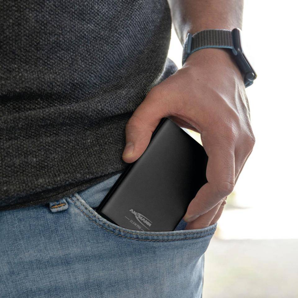 ANSMANN Powerbank PB222PD, Quick Charge 3.0, 10000 mAh, 38,5 W, USB-C Ladekabel
