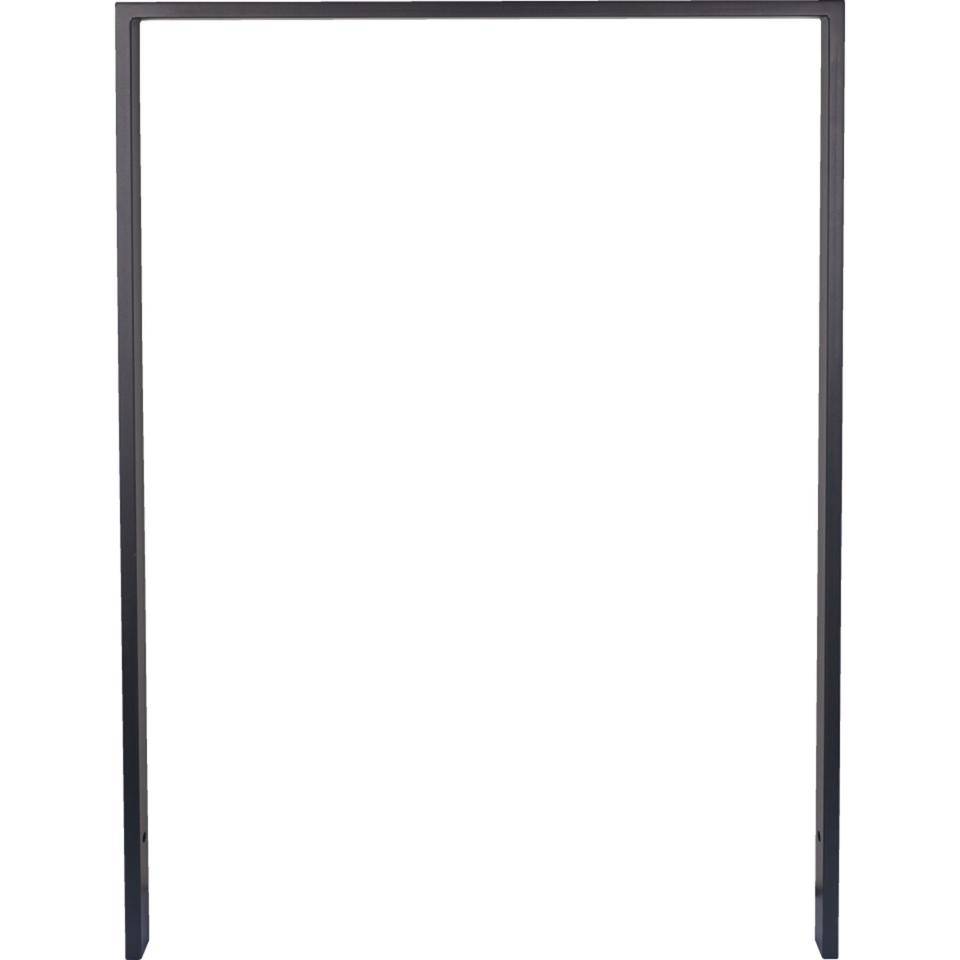 K.57 Fahrrad-Anlehnbügel Edge, zum Einbetonieren, anthrazit, Rechteckrohr, 900x800mm (1200mm)