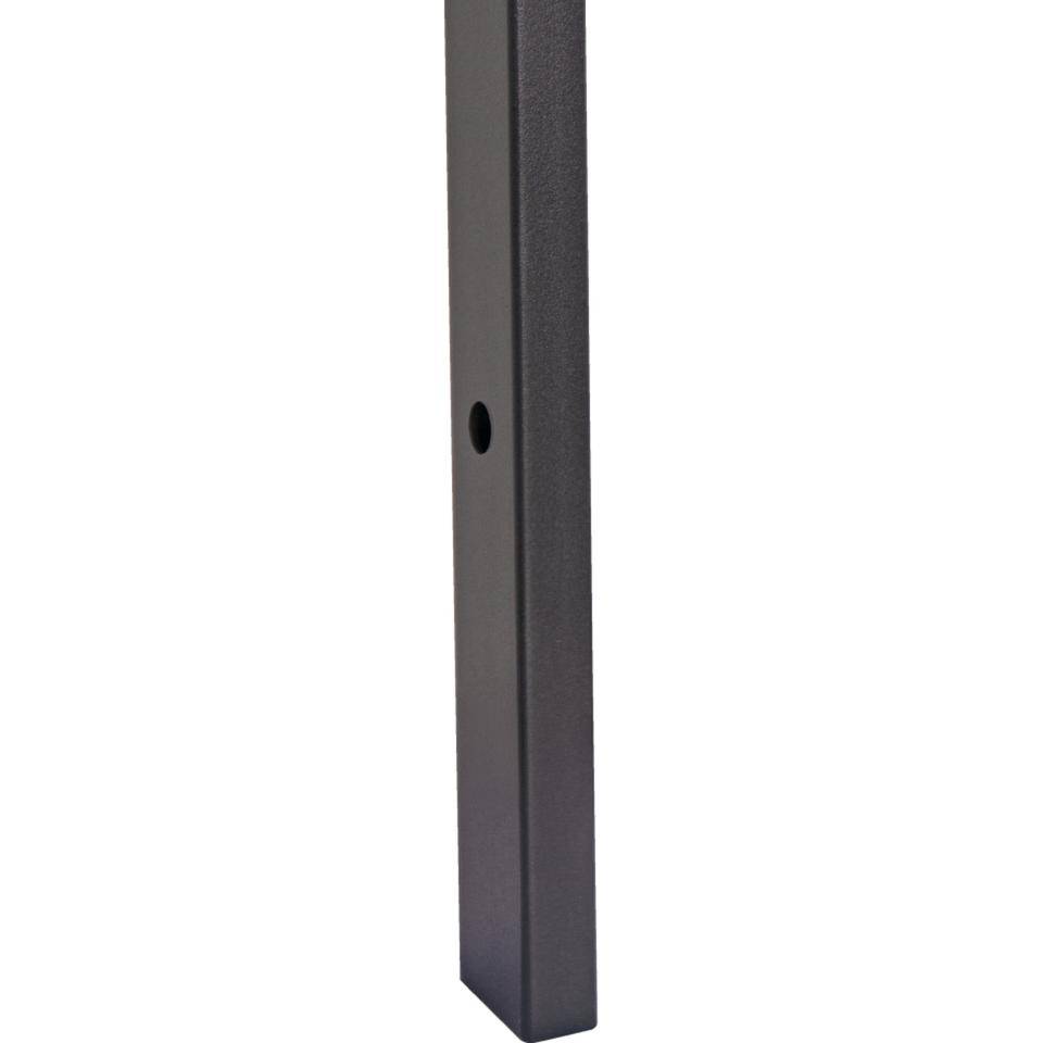 K.57 Fahrrad-Anlehnbügel Edge, zum Einbetonieren, anthrazit, Rechteckrohr, 900x800mm (1200mm)