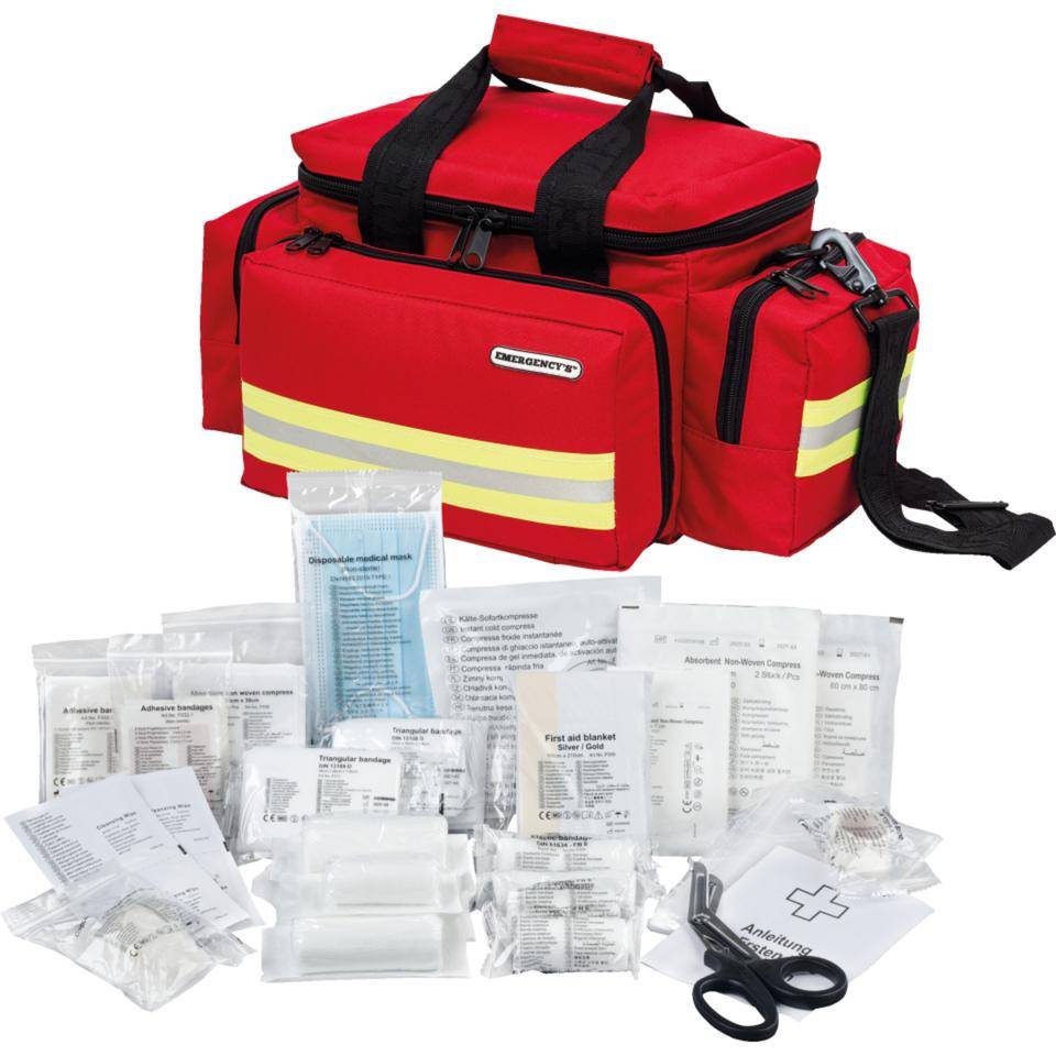 ELITE BAGS Notfalltasche LIGHT BAG, mit K.57 Füllung DIN 13157, rot