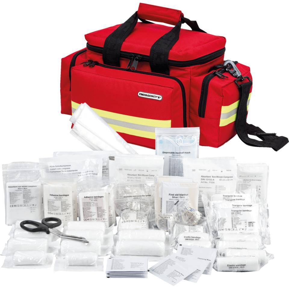 ELITE BAGS Notfalltasche LIGHT BAG, mit K.57 Füllung DIN 13169, rot