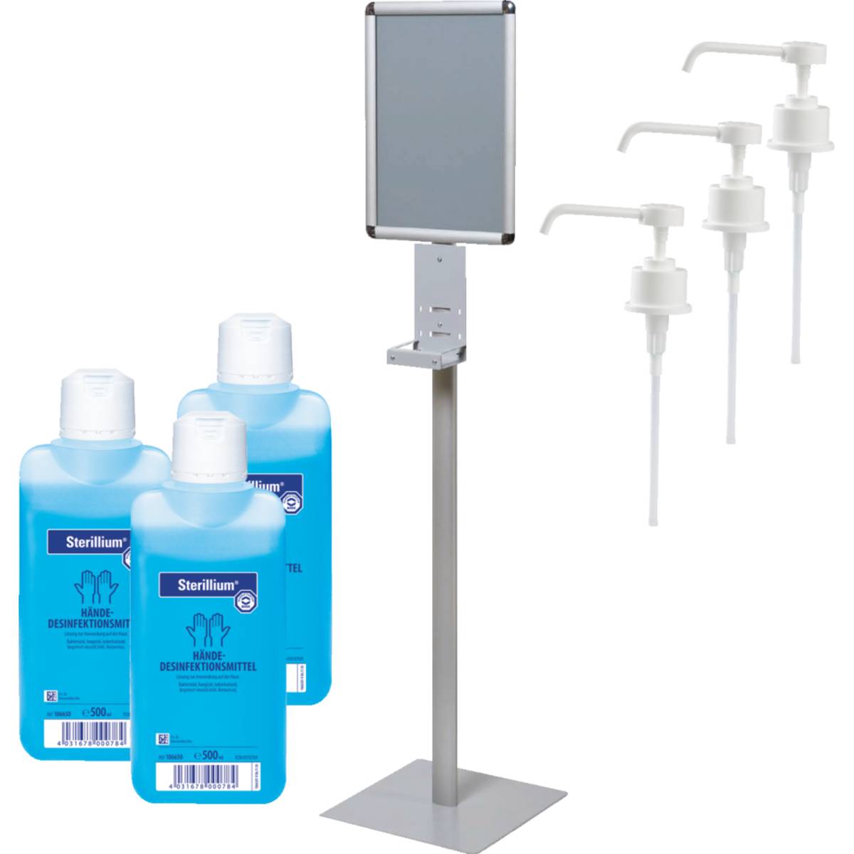 Vorteils-Set K.57 Bodenspender CLASSIC, Sterillium, Dosierpumpe