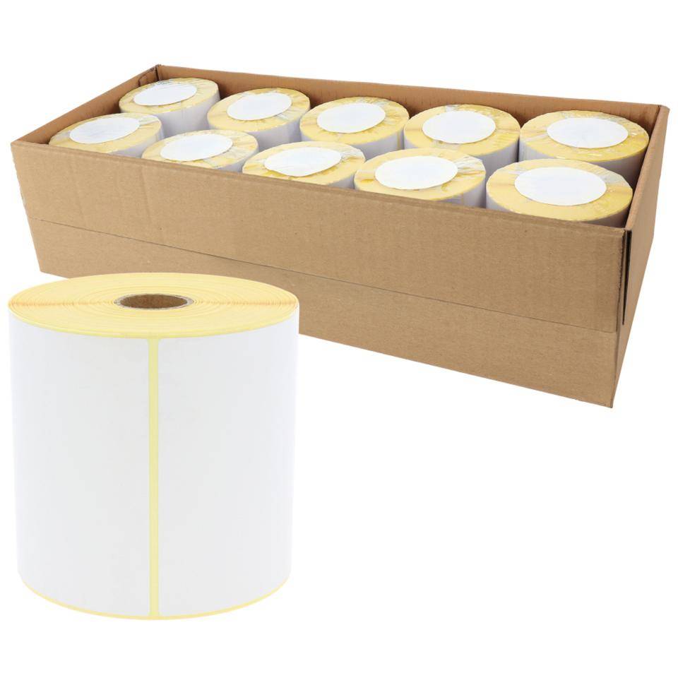 Versandetiketten Thermo-Eco,weiß,perm.klebend,25,4mm,103x199mm,VE/10RO,350/Rolle