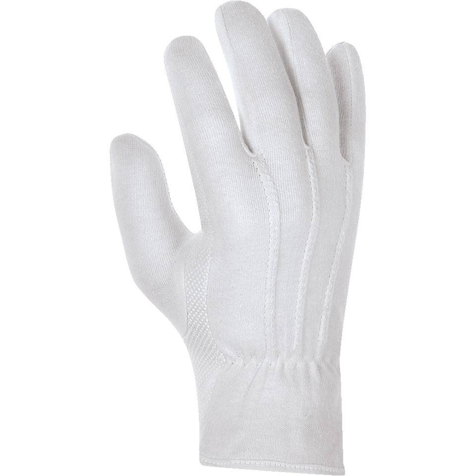 teXXor® Schutzhandschuh 1895, mit Noppen, Kat.I, weiß, Baumwolle, Größe 10