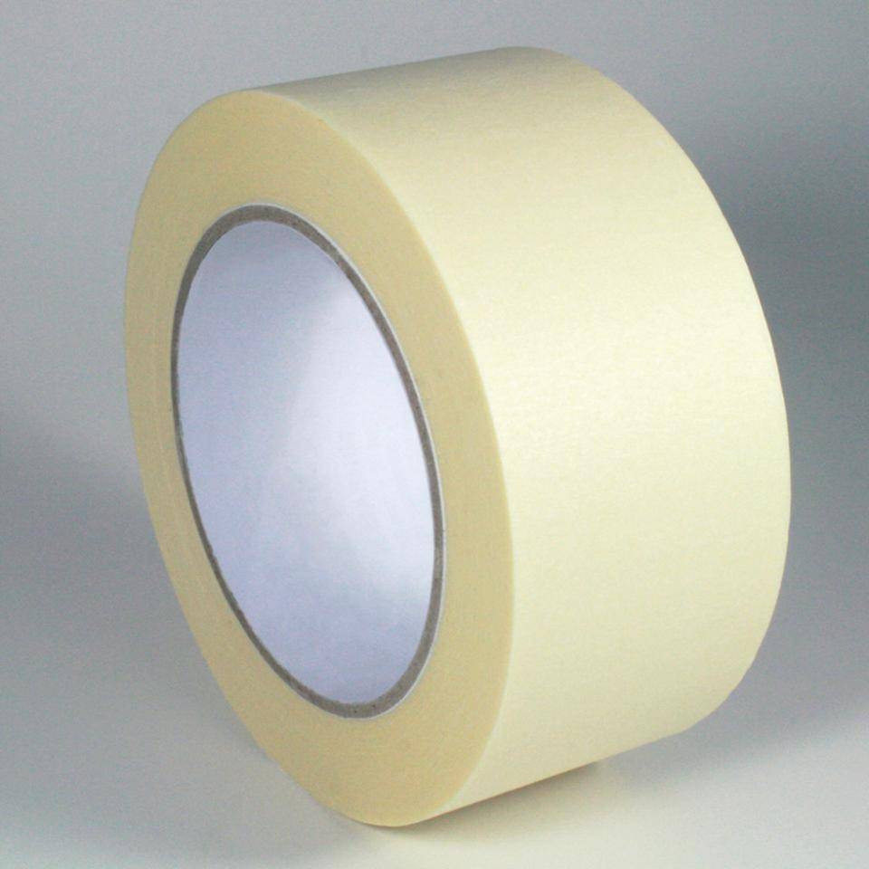 Flachkreppband K-MASK 80, beige, Naturkautschuk, 75mm, 50 Meter/Rolle