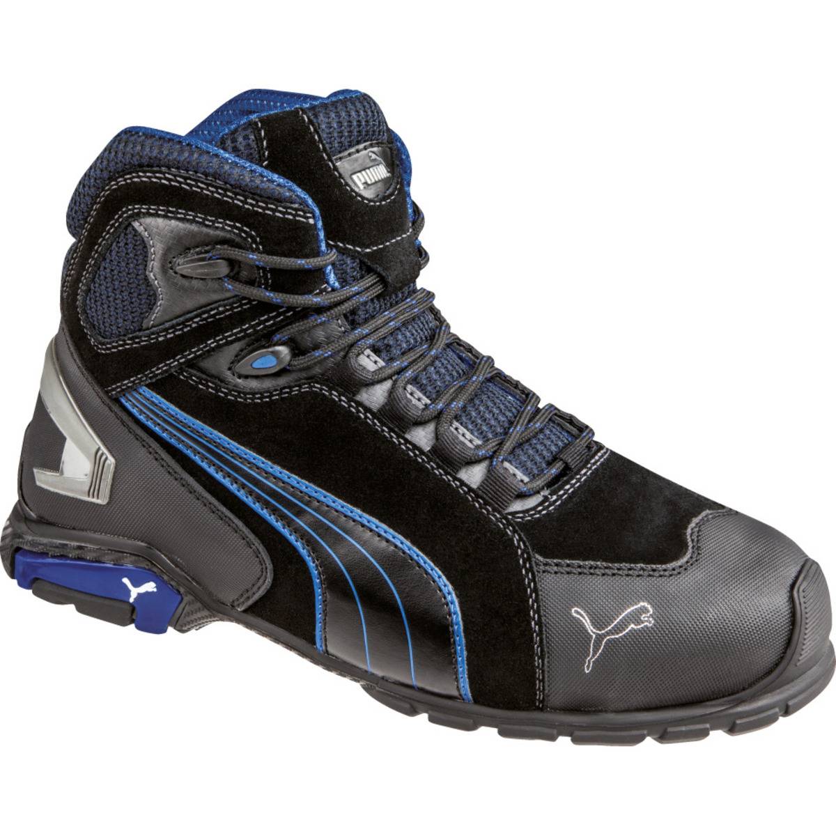 PUMA Sicherheitsstiefel Rio Black Mid, 63.225.0, Kat.II, S3 SRC, Weite 11, Größe 43