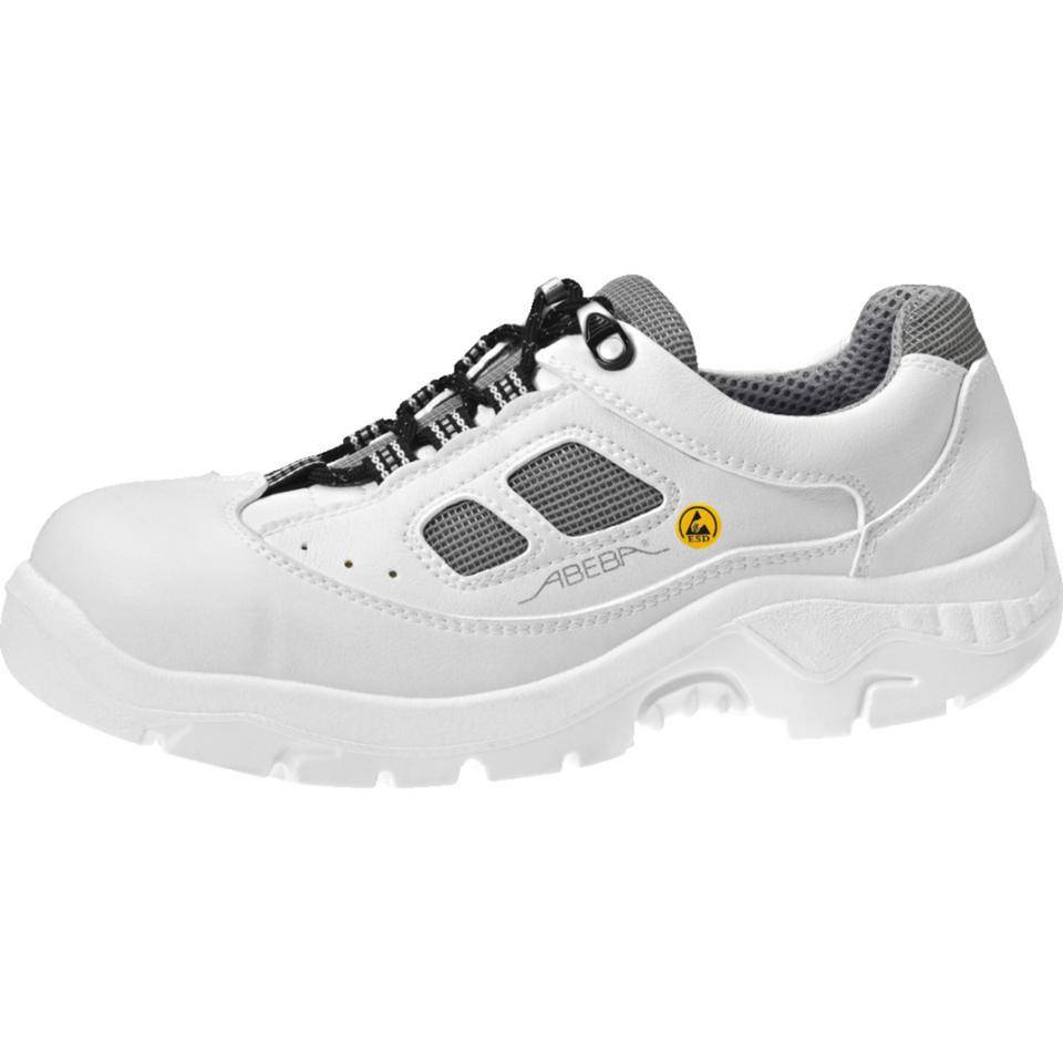 ABEBA ESD-Halbschuh anatom 2626, S1, SRC, Kat.II, weiß, Microfaser, Größe 45