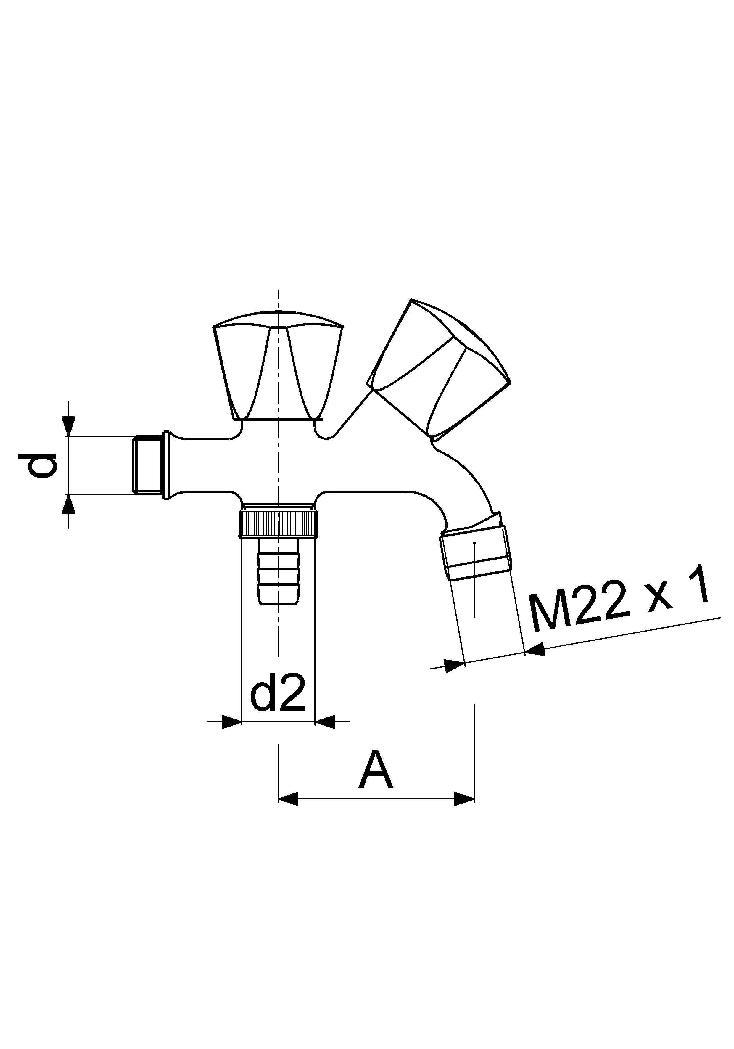 JS WASCHGERAETE-KOMBIVENTIL, SV PERLATOR,3-KT.GR,DN15,1/2",POL.CR