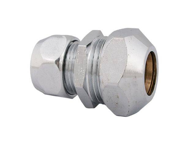 JS DOPPEL-QUETSCHVERSCHR. REDUZ. DN10,1/2"x12MM,3/8"x10MM,VERCHR.