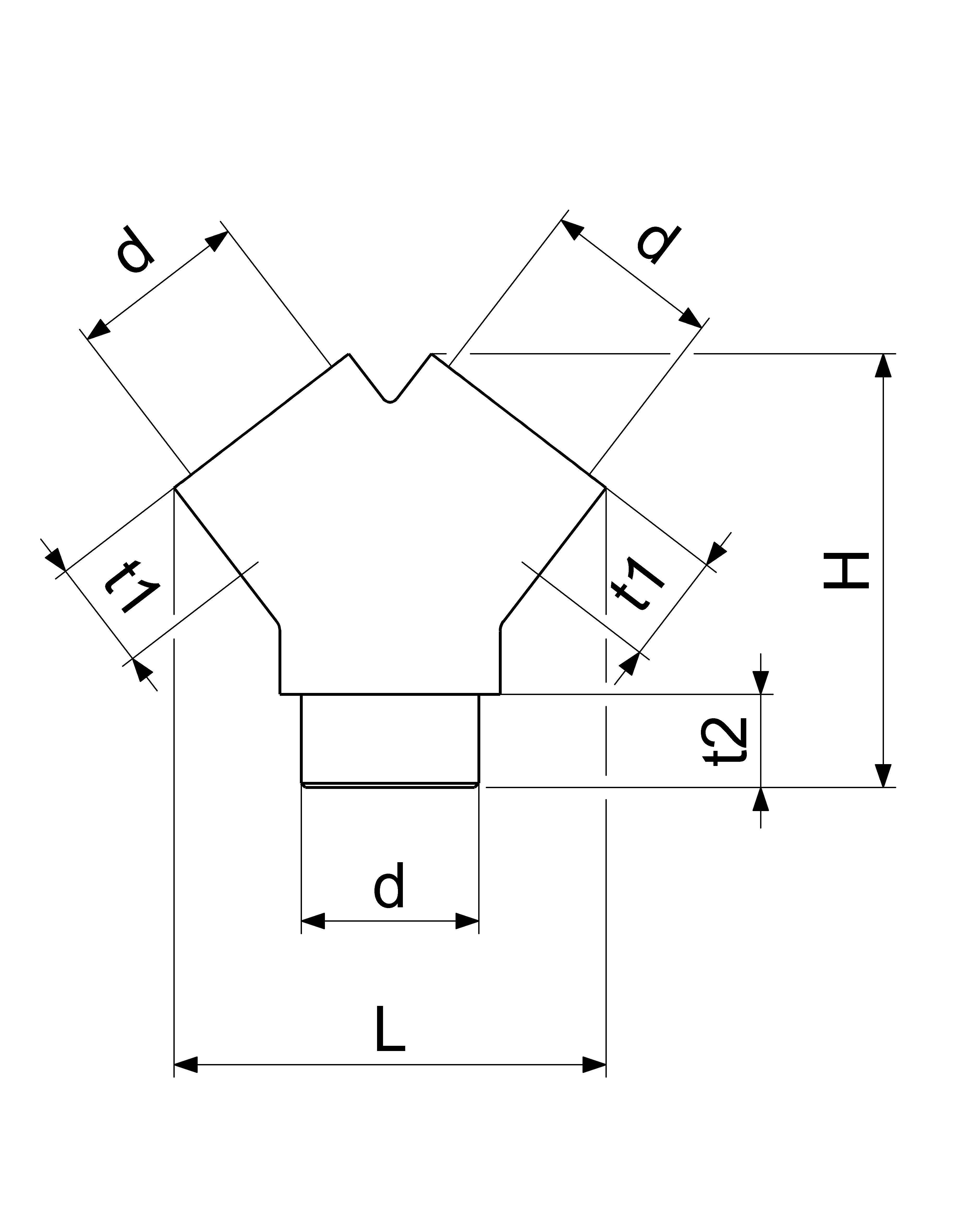 JS MS-GABELSTUECK DN15,1/2" 2xIG,2xAG,MESSING VERCHROMT