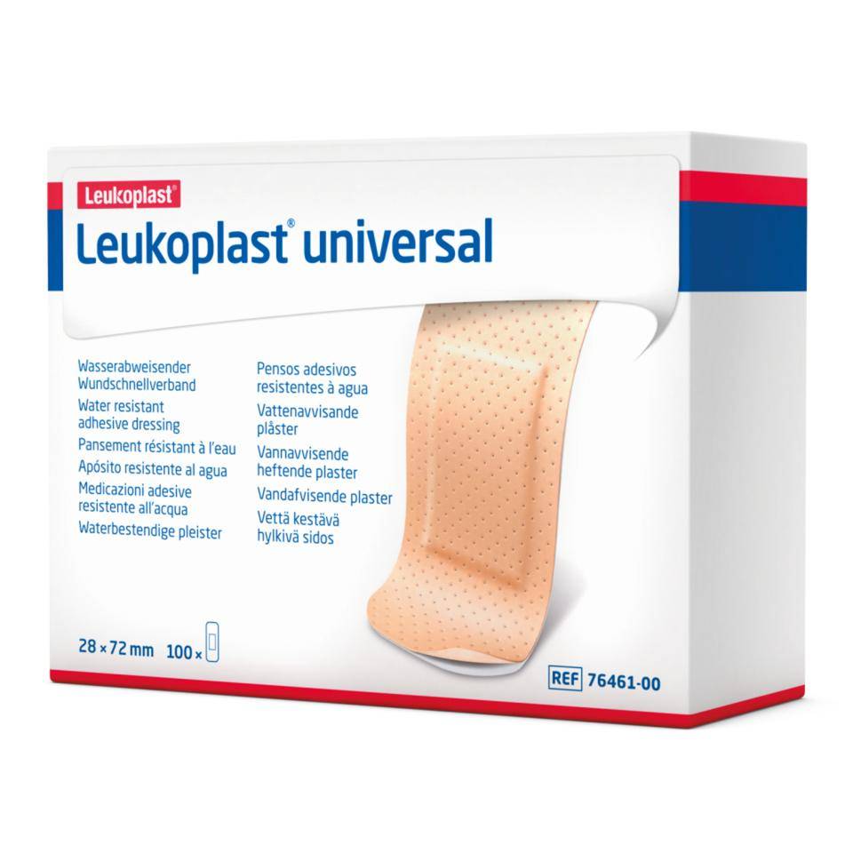 Leukoplast® universal Pflaster, Vlies-Folien-Laminat, 28x72mm, 100/VE