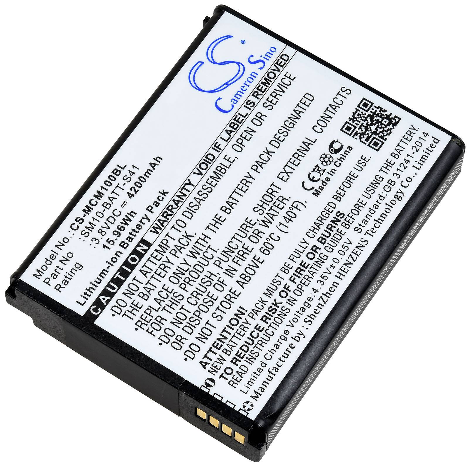 Eine Lithium-Ionen-Batterie mit der Bezeichnung „Cameron Sino