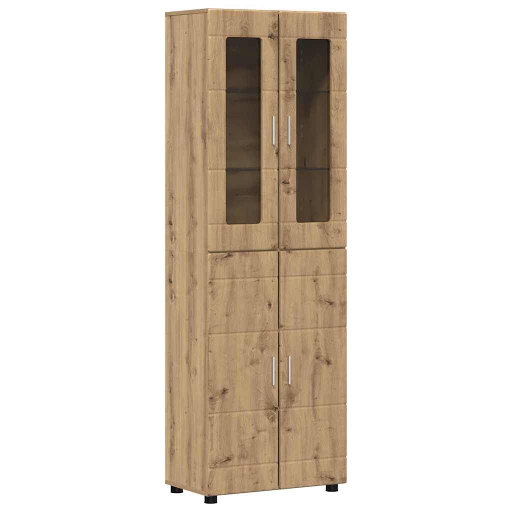 vidaXL Highboard FLORIN Artisan-Eiche 60 x 35 x 182 cm Holzwerkstoff