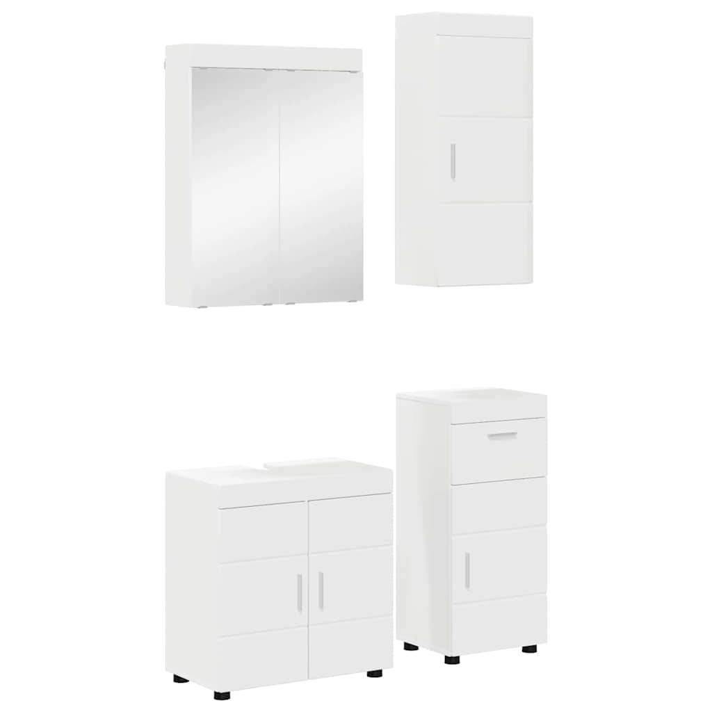 vidaXL Badezimmermöbel-Set TULUM 4 pcs Weiß 60 x 34 x 63 cm
