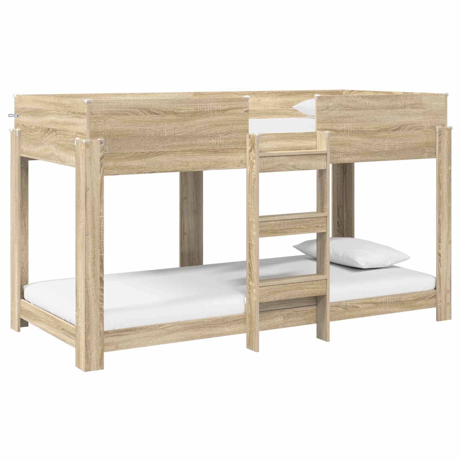 vidaXL Etagenbett für Kinder Sonoma-Eiche 80 x 200 cm Holzwerkstoff