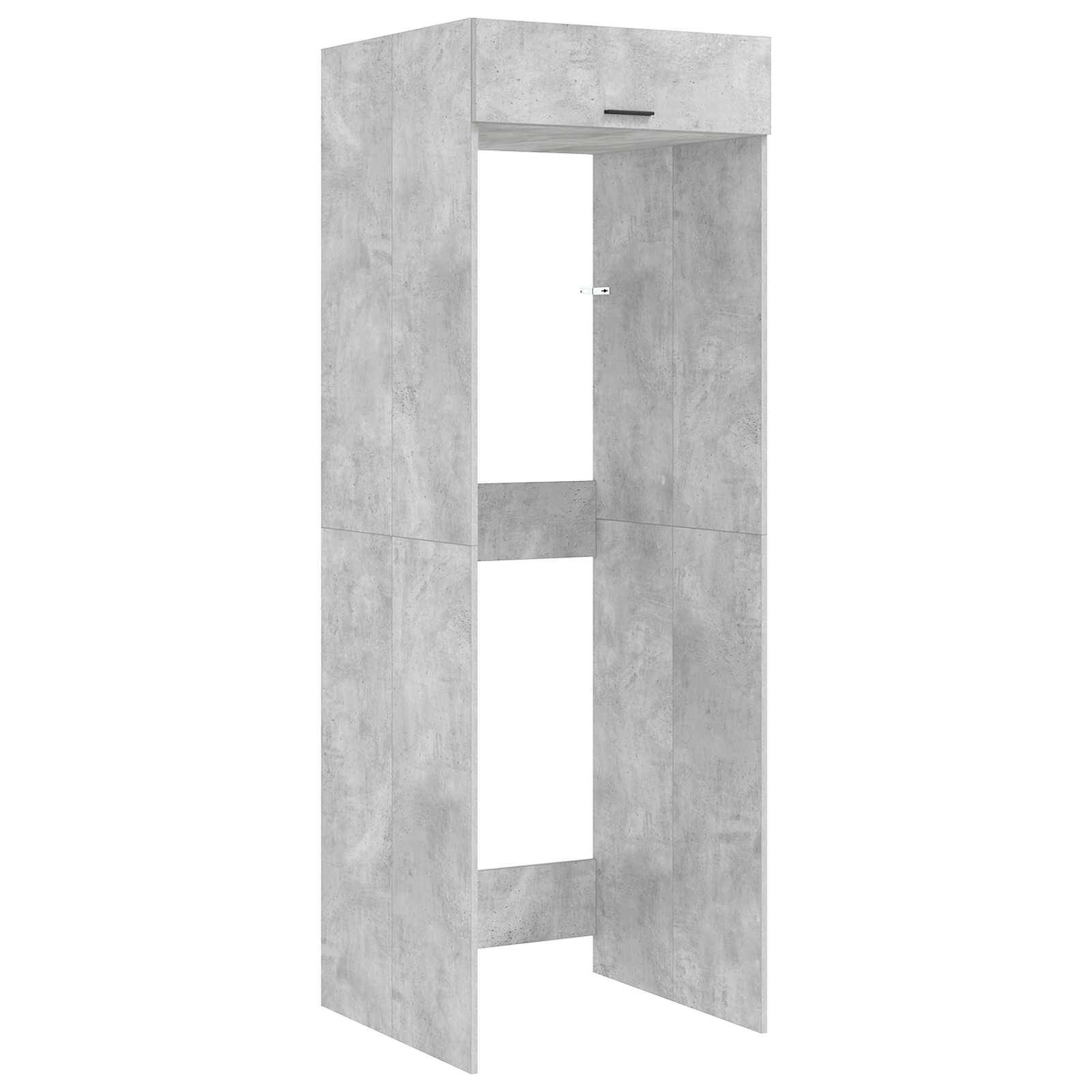 vidaXL Waschmaschinen-Schrank Beton 67,5 x 68 x 200 cm Holzwerkstoff