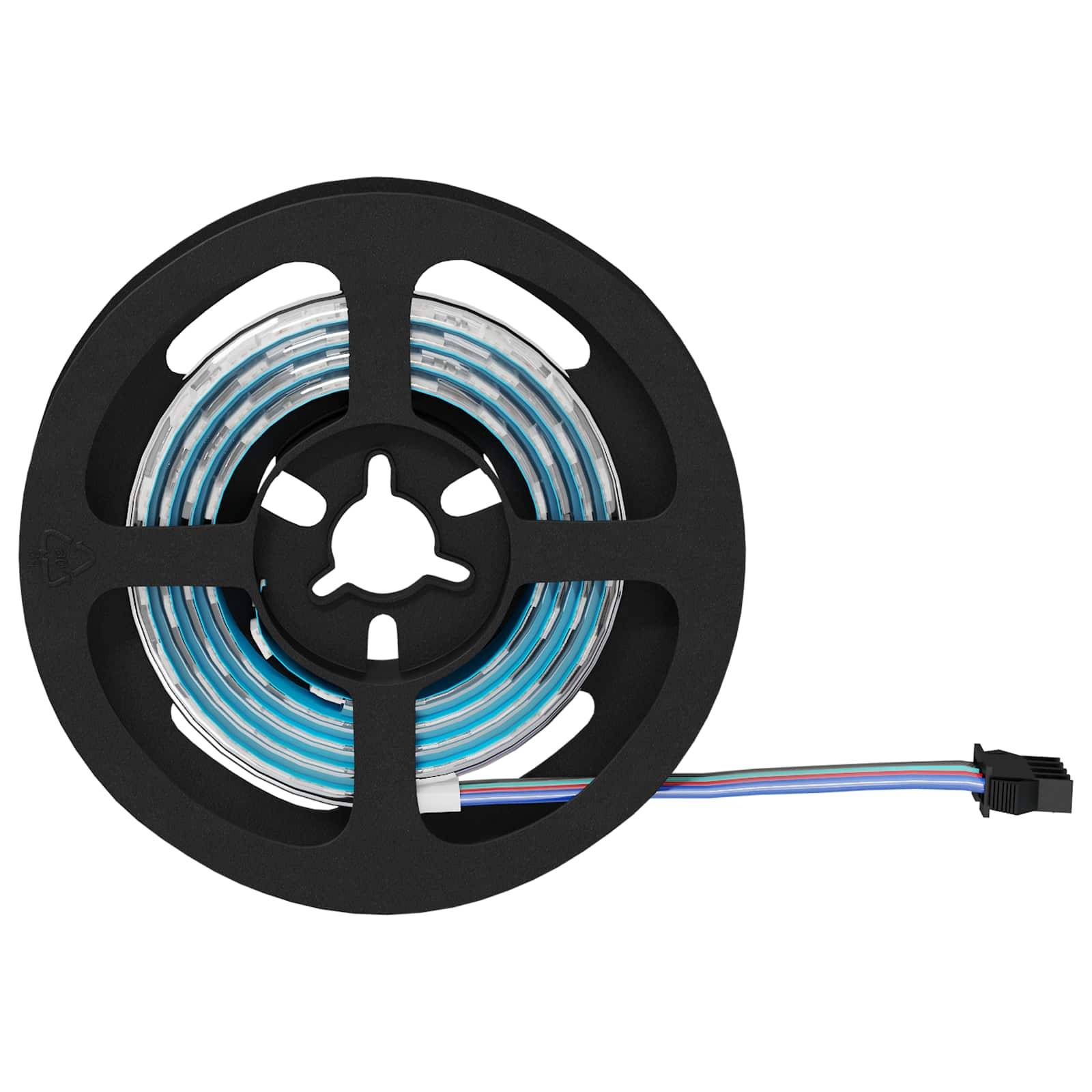 vidaXL LED Streifen 12 pcs Schwarz und Transparent 750 mm