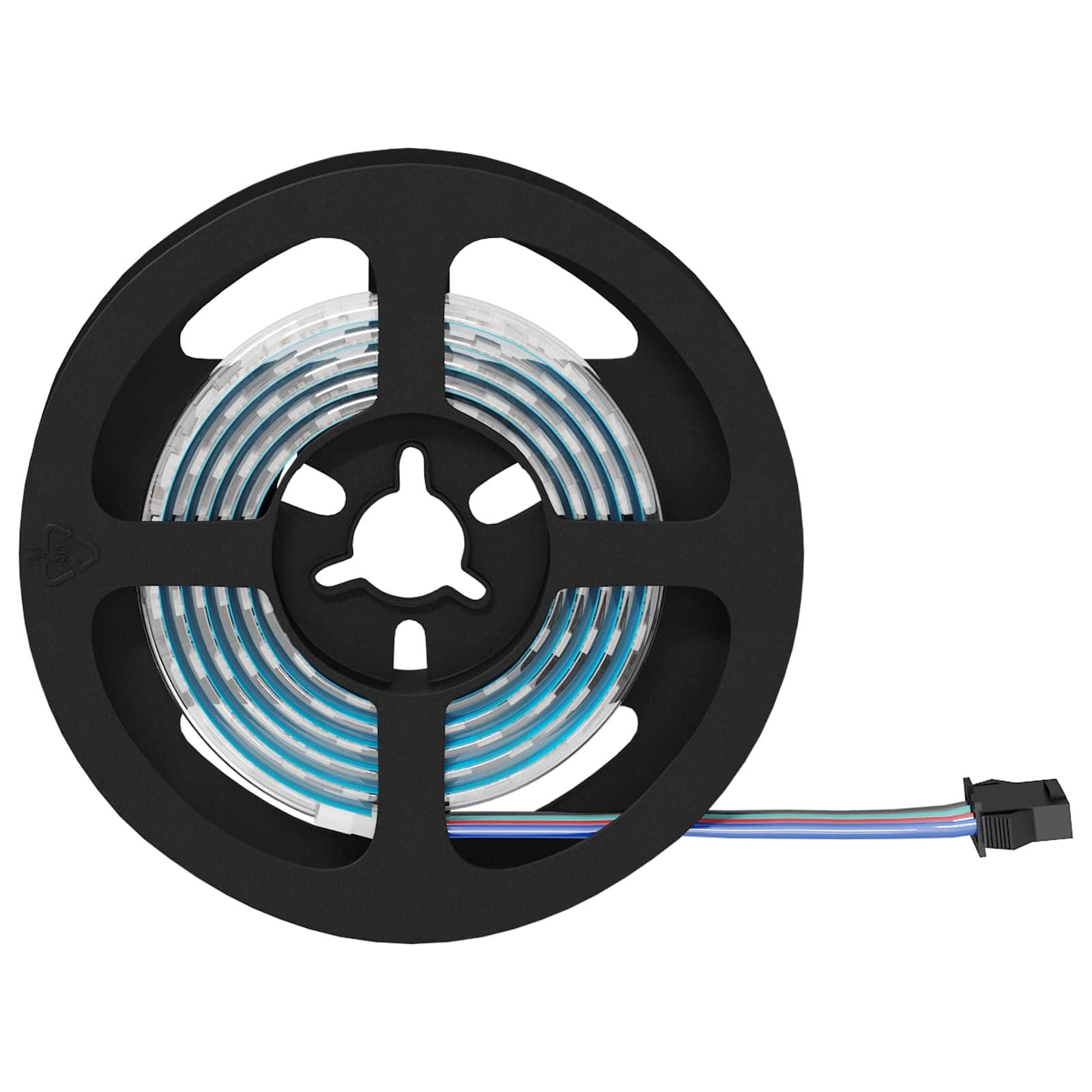 vidaXL LED Streifen 2 pcs Schwarz und Transparent 1200 mm