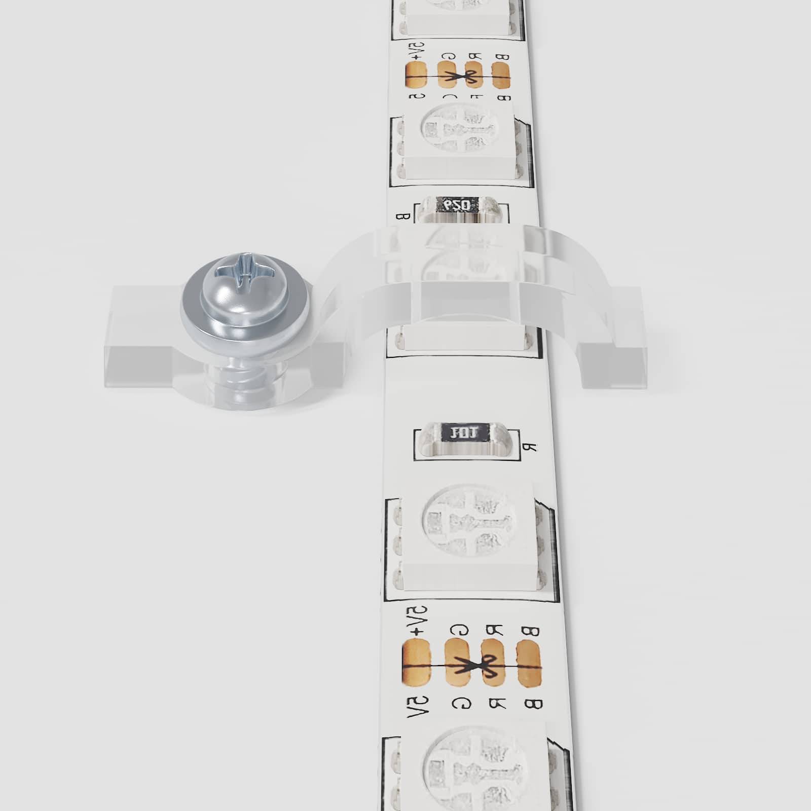 vidaXL LED Streifen 2 pcs Schwarz und Transparent 250 mm