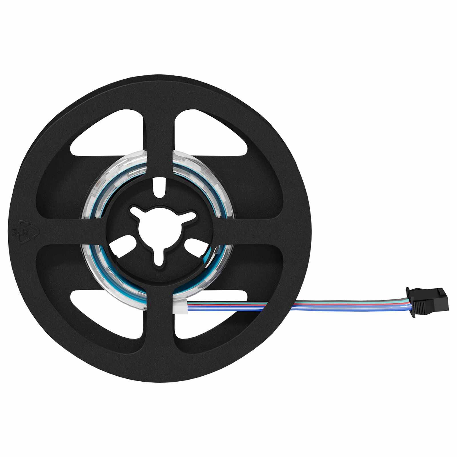 vidaXL LED Streifen 12 pcs Schwarz und Transparent 250 mm