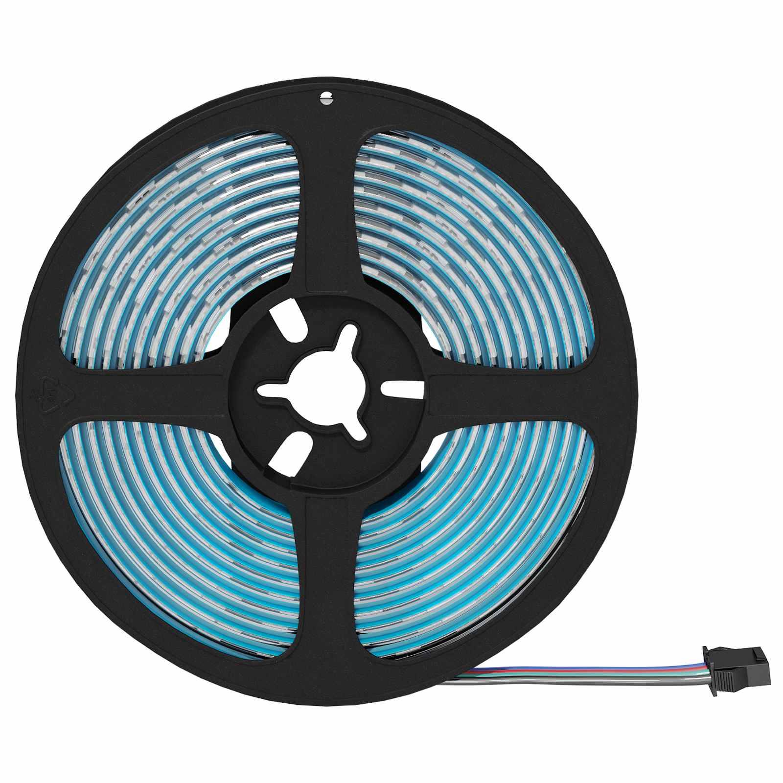 vidaXL LED Streifen 12 pcs Schwarz und Transparent 2500 mm