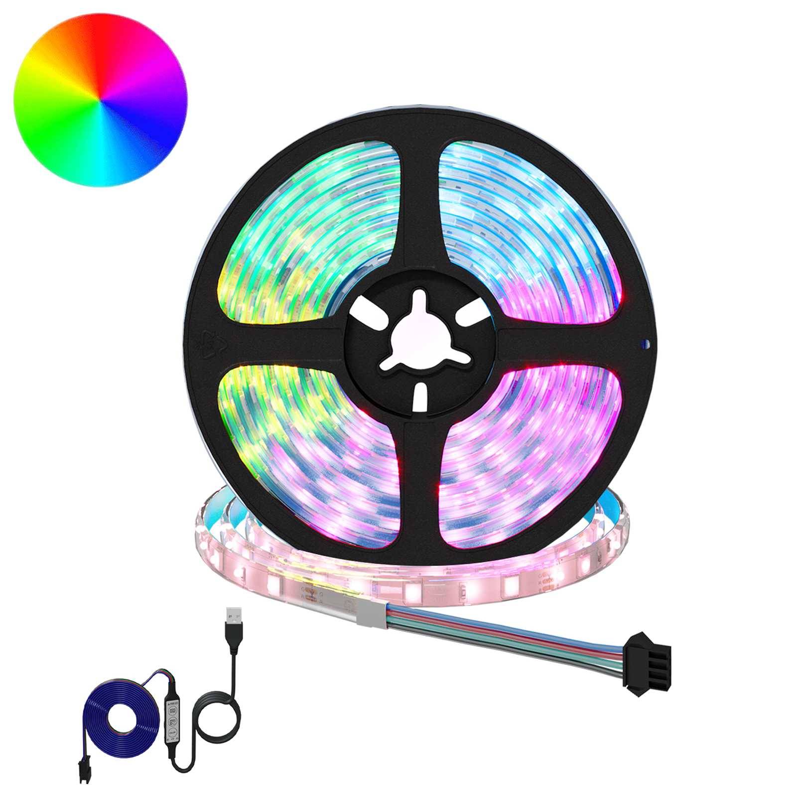 vidaXL LED Streifen 2 pcs Schwarz und Transparent 4000 mm