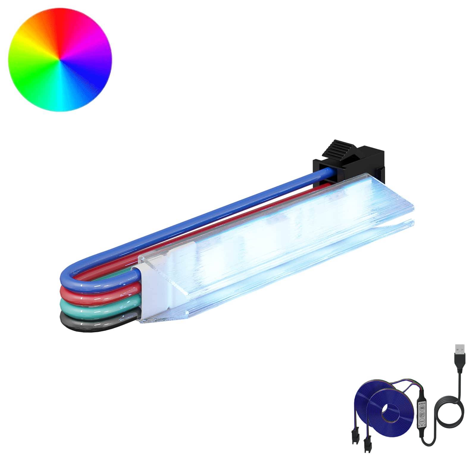 vidaXL LED Streifen 12 pcs Schwarz und Mehrfarbig 1745 mm