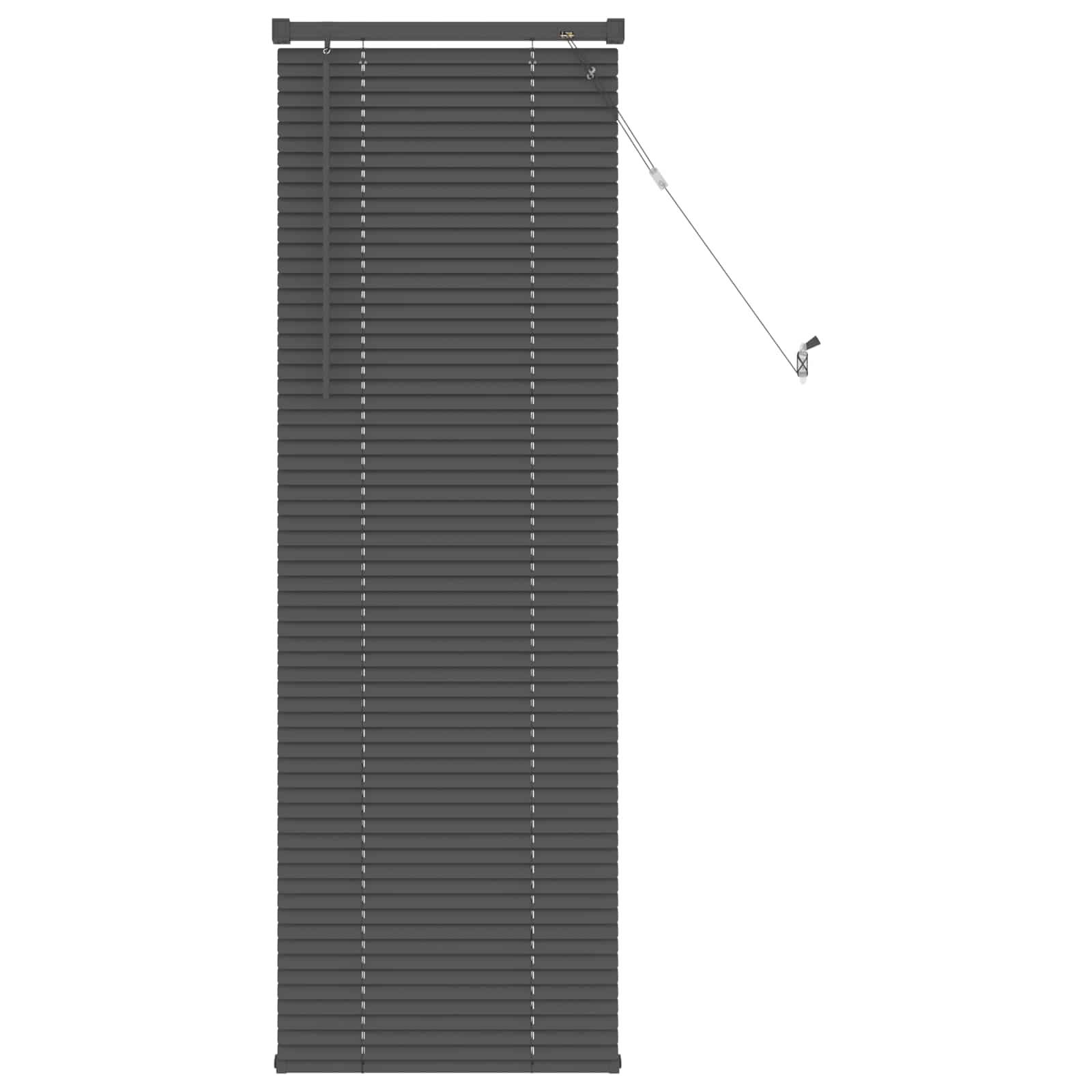 vidaXL Venetianer Jalousie Silber Grau 150 x 40 cm PVC