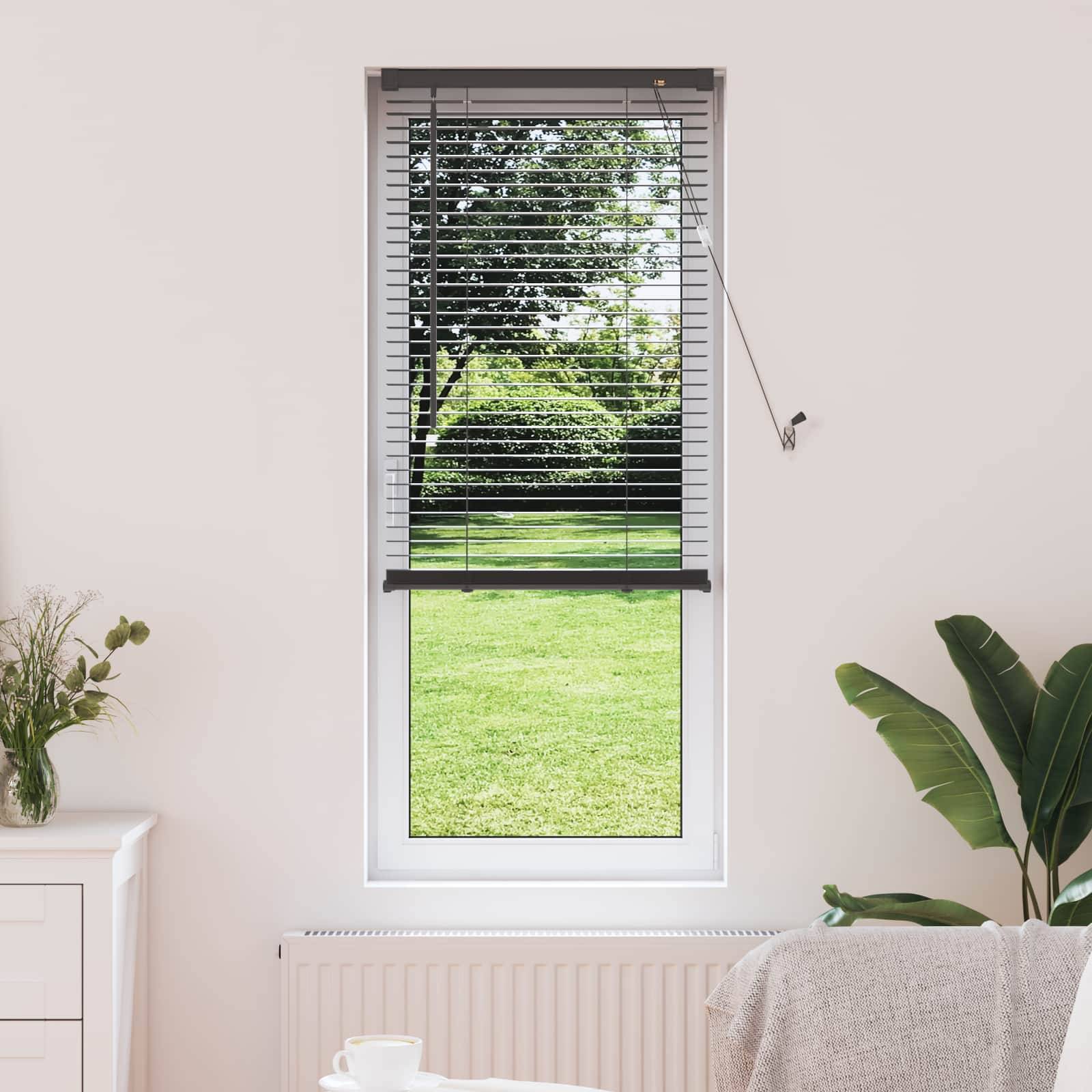 vidaXL Venetianer Jalousie Silber Grau 150 x 40 cm PVC