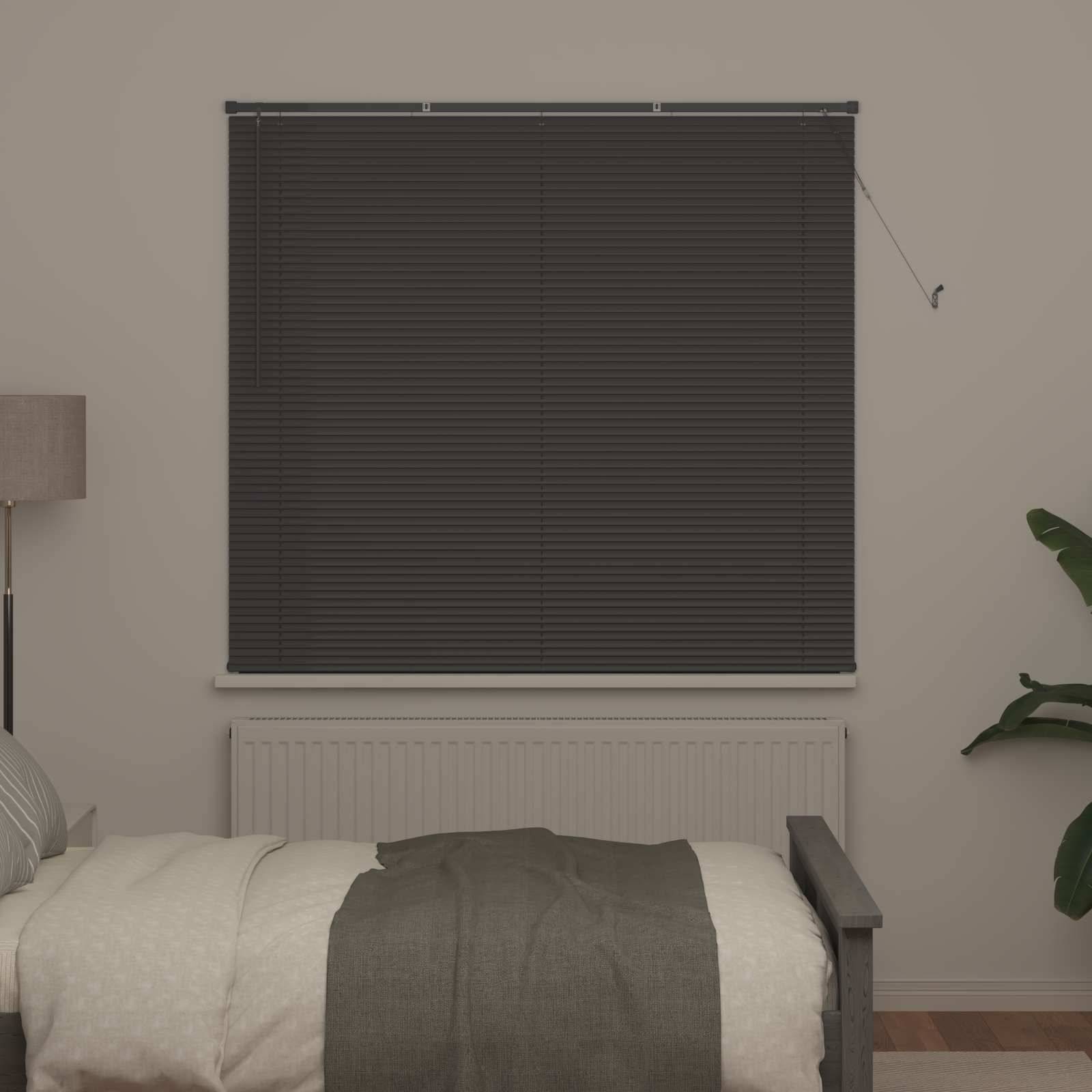 vidaXL Venetianer Jalousie Silber Grau 150 x 160 cm PVC