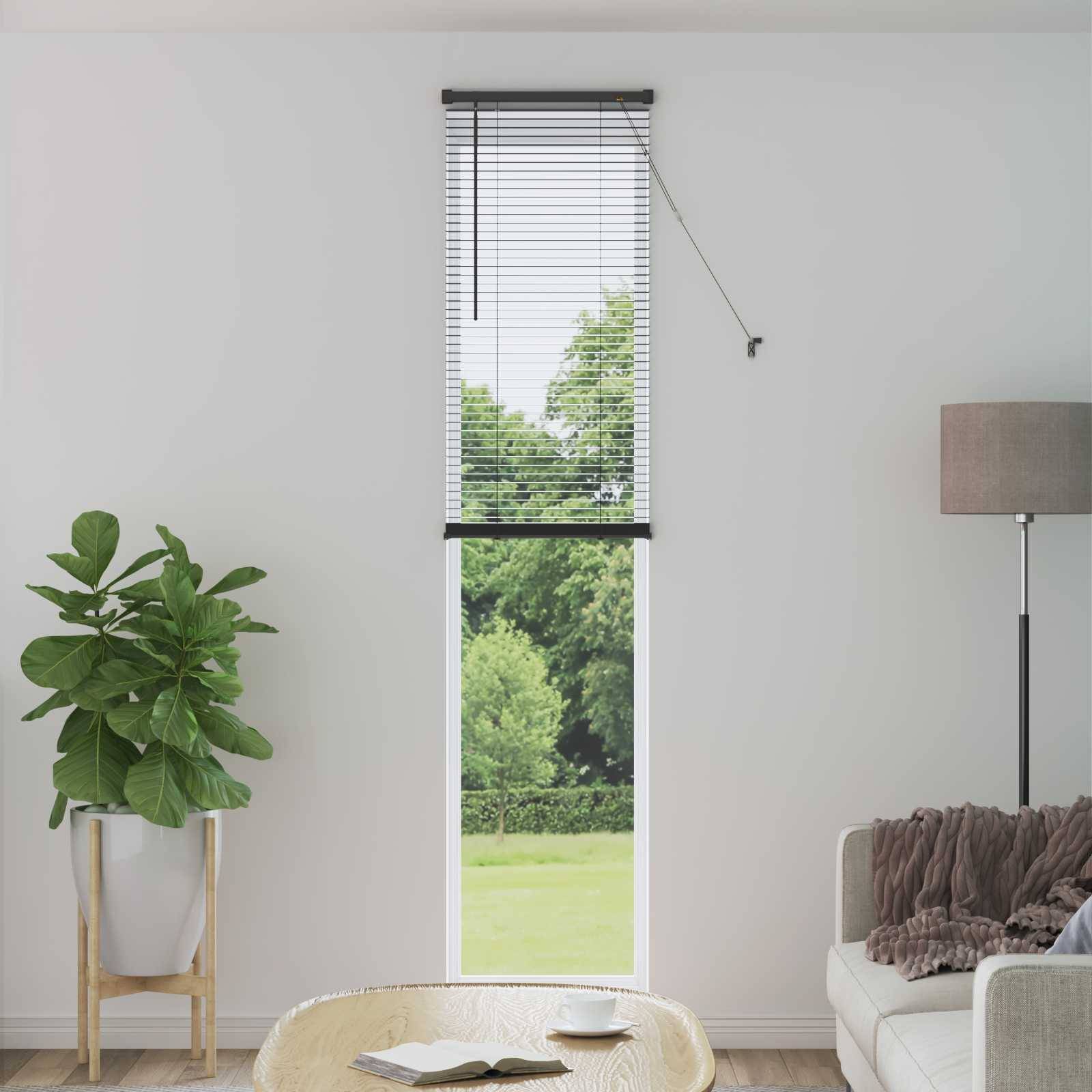 vidaXL Venetianer Jalousie Silber Grau 213 x 40 cm PVC