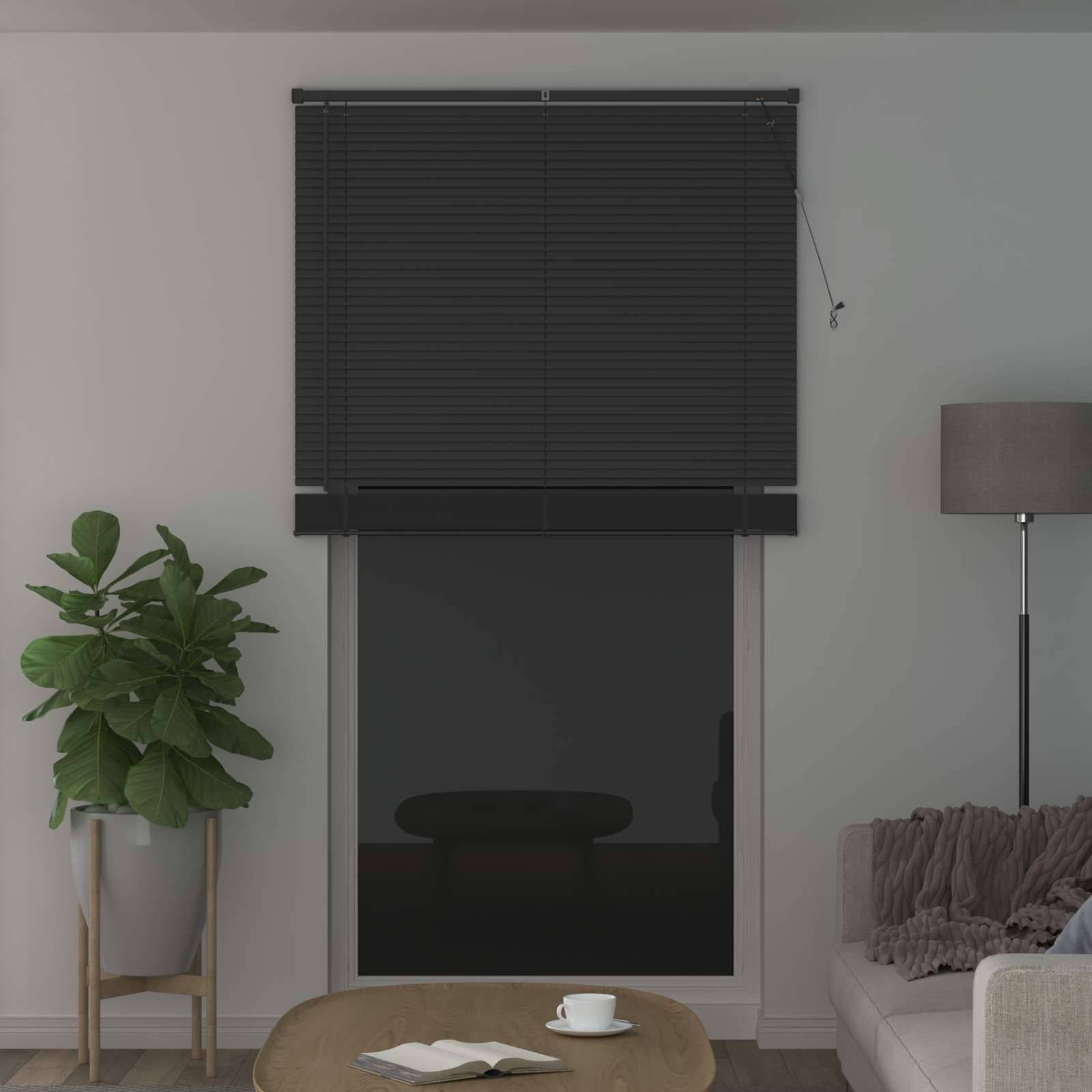 vidaXL Venetianer Jalousie Silber Grau 213 x 110 cm PVC