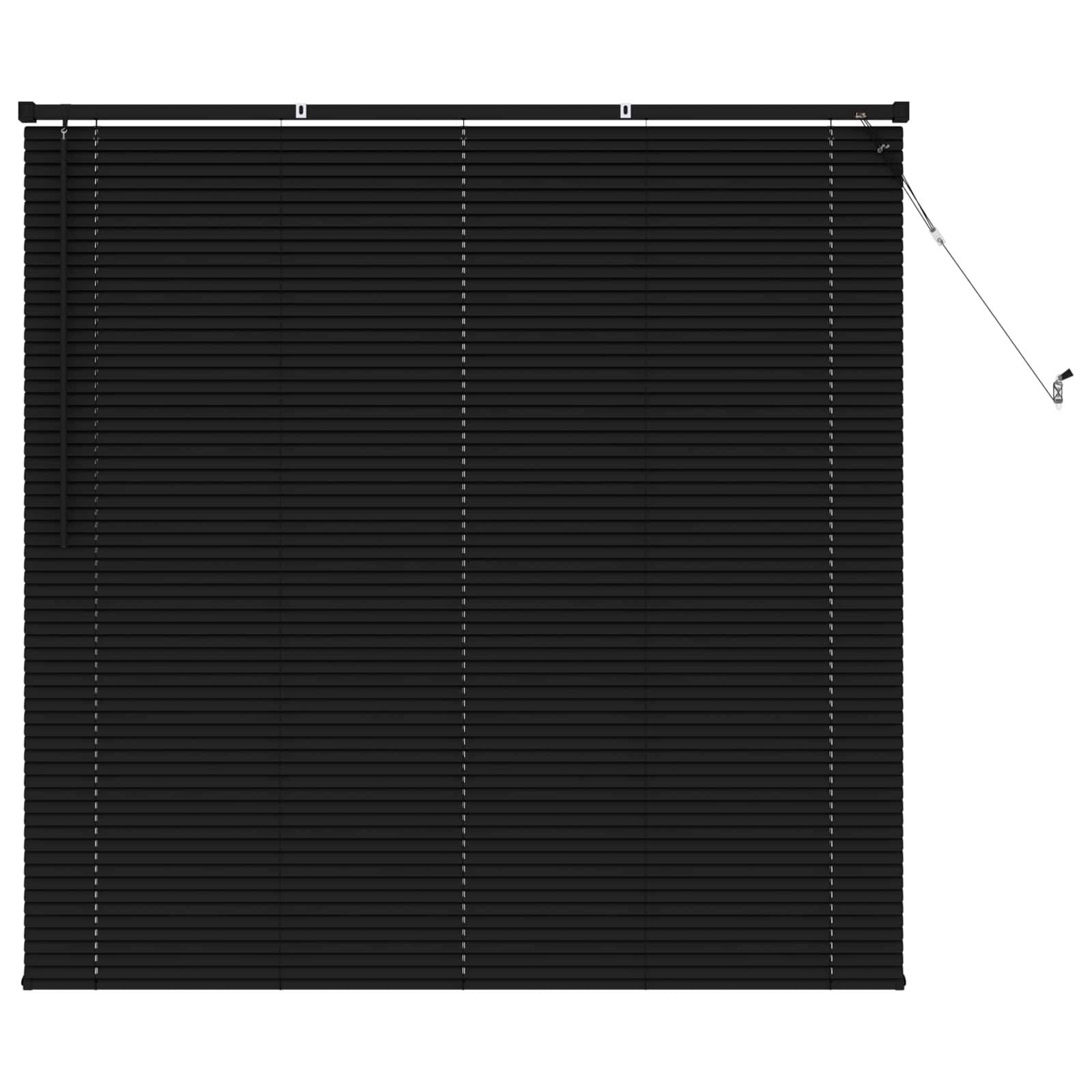 vidaXL Venetianer Jalousie Schwarz 150 x 150 cm PVC